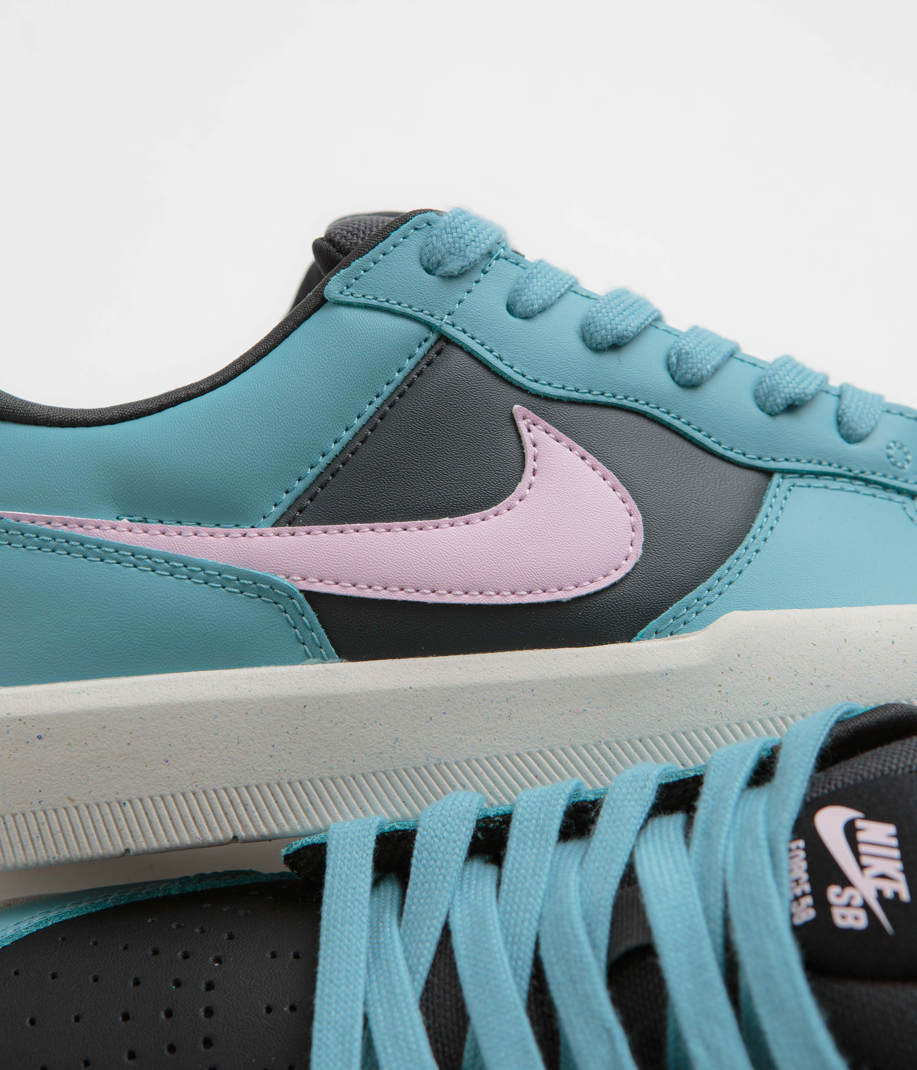Nike SB Force 58 Premium Shoes - Denim Turquoise / Pink Foam - Dark Smoke Grey - Image 7
