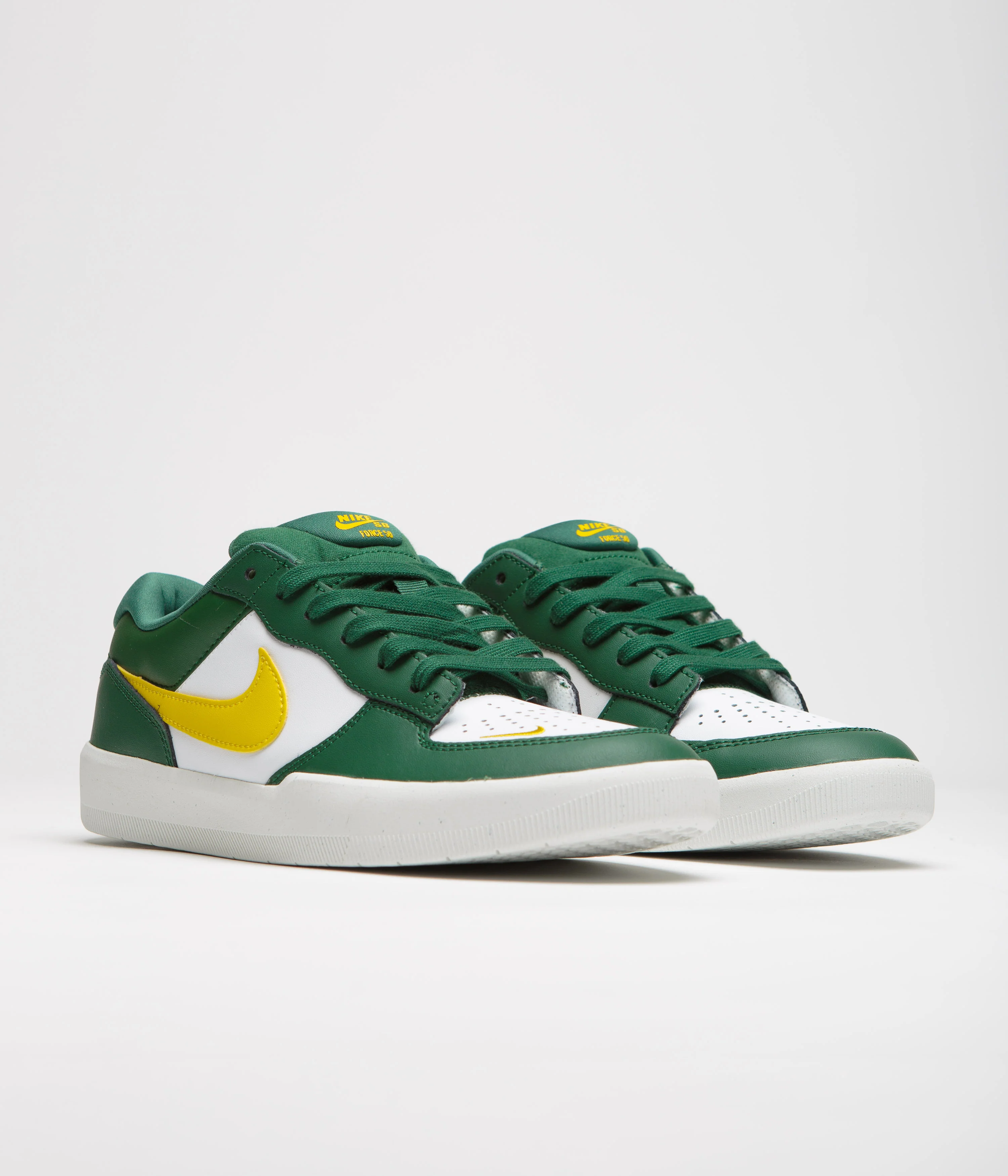 Nike SB Force 58 Premium Shoes - Gorge Green / Tour Yellow - White - Image 2