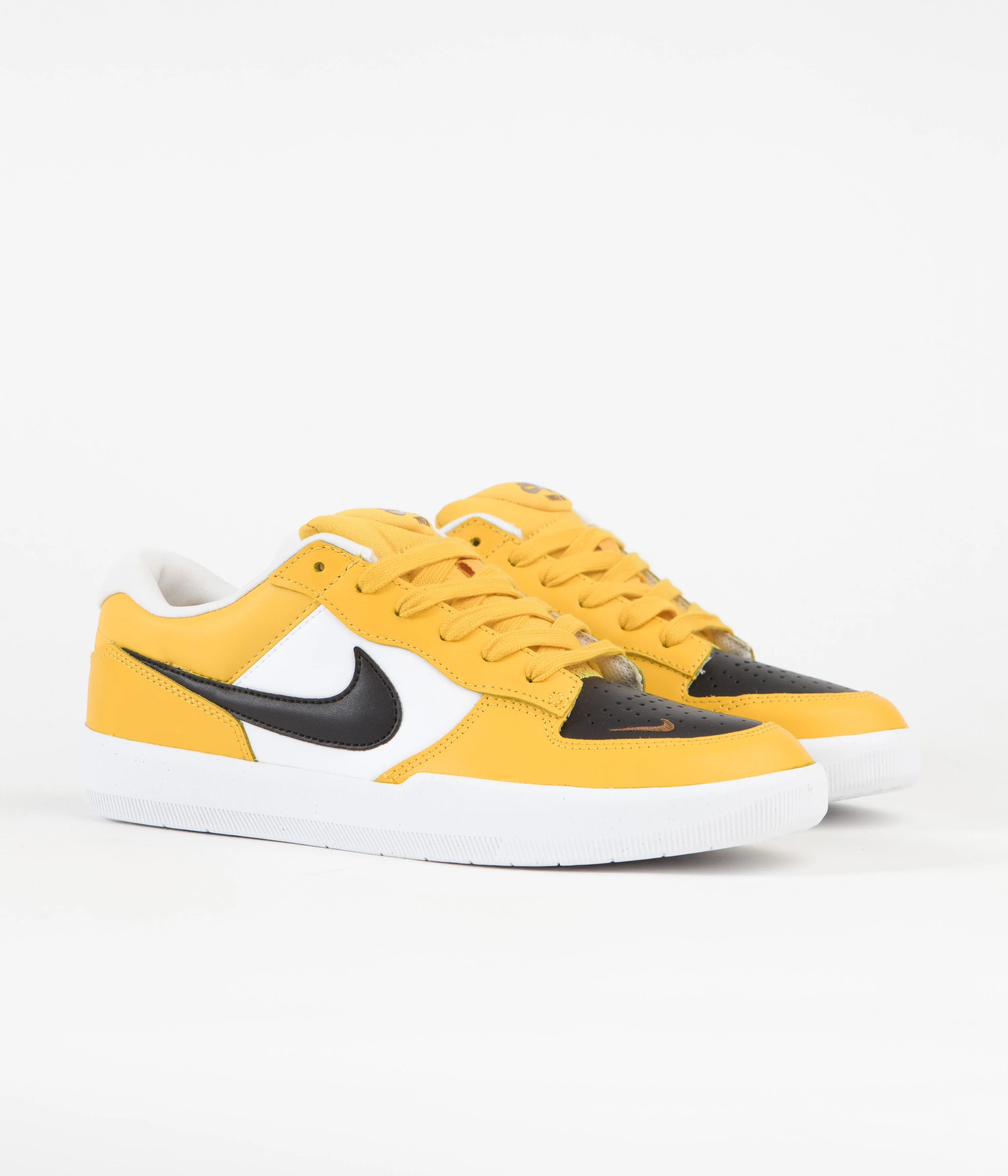 Nike SB Force 58 Premium Shoes - University Gold / Black - White - Pecan - Image 2
