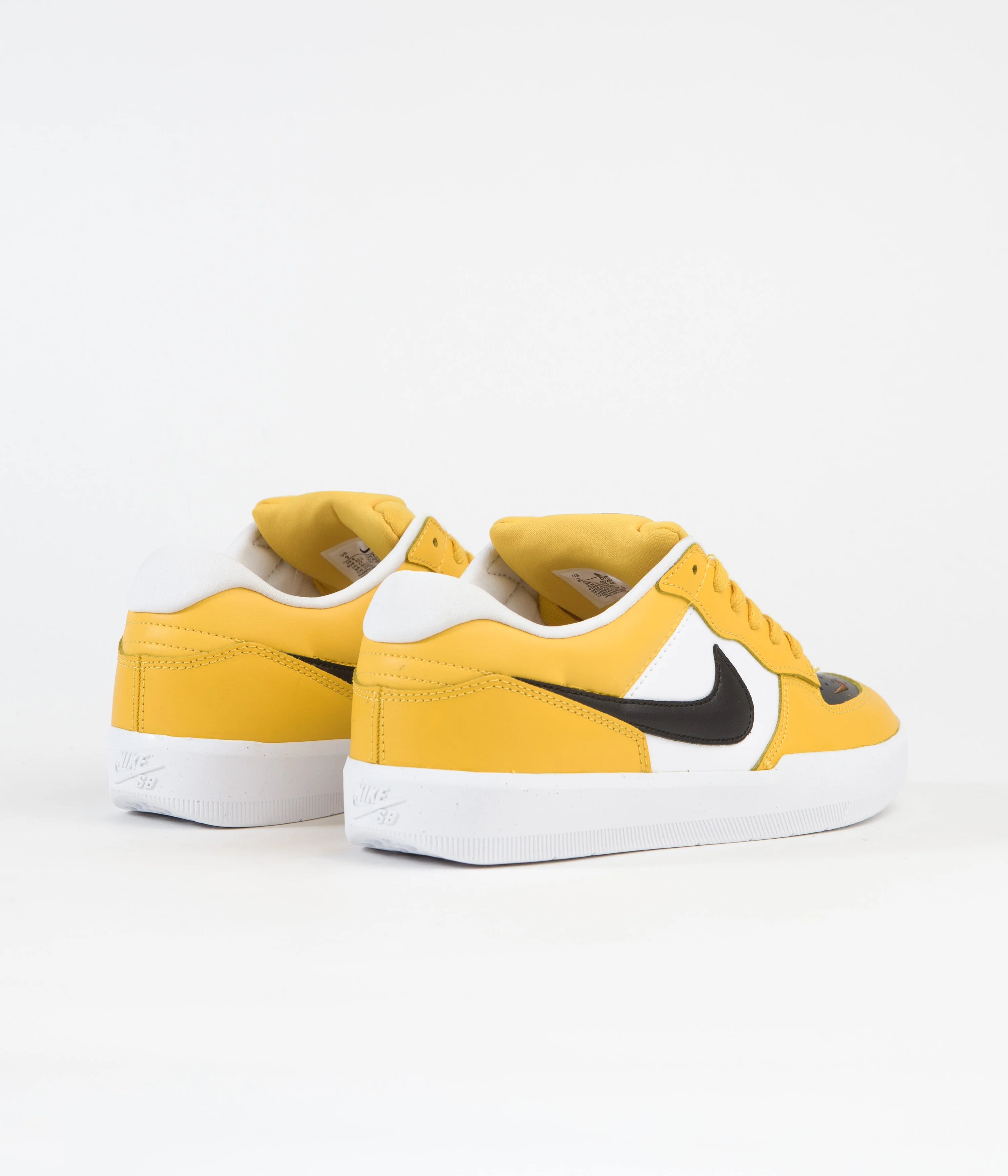 Nike SB Force 58 Premium Shoes - University Gold / Black - White - Pecan - Image 4