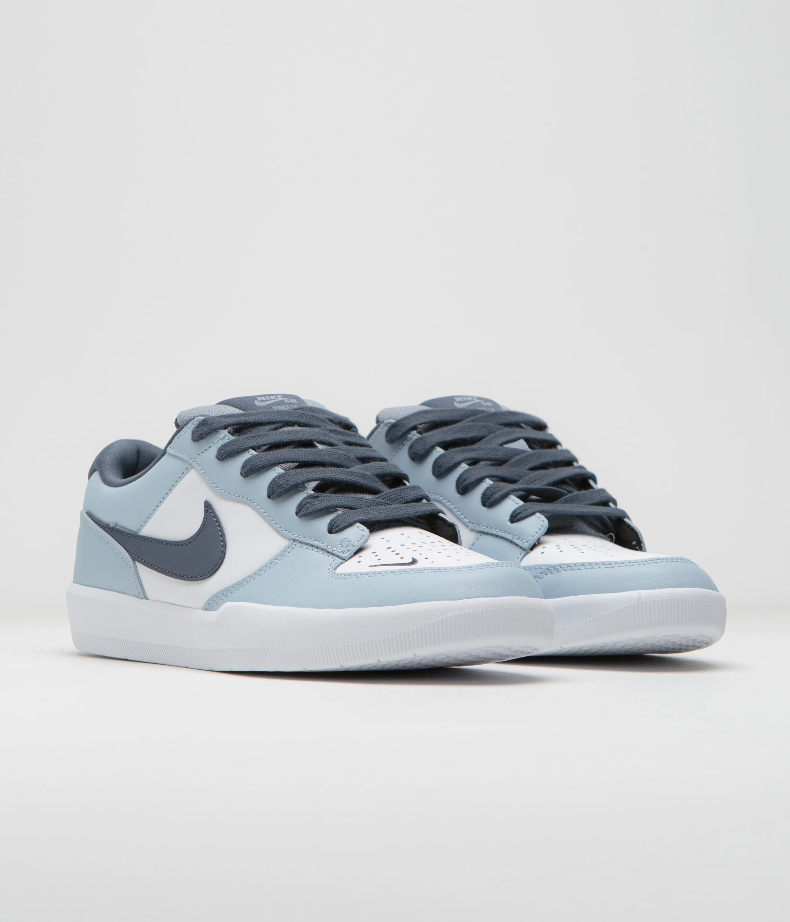 Nike SB Force 58 Premium Shoes - White / Thunder Blue - White - Ashen Slate - Image 2