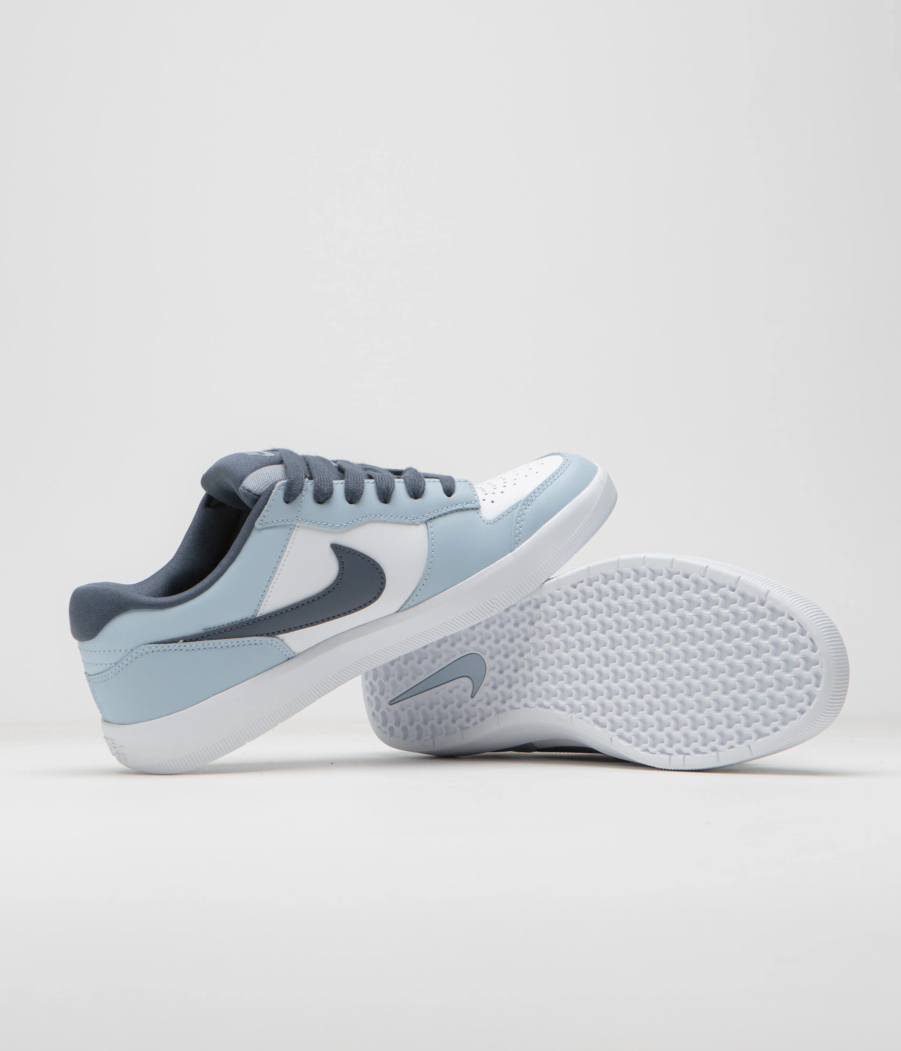 Nike SB Force 58 Premium Shoes - White / Thunder Blue - White - Ashen Slate - Image 5