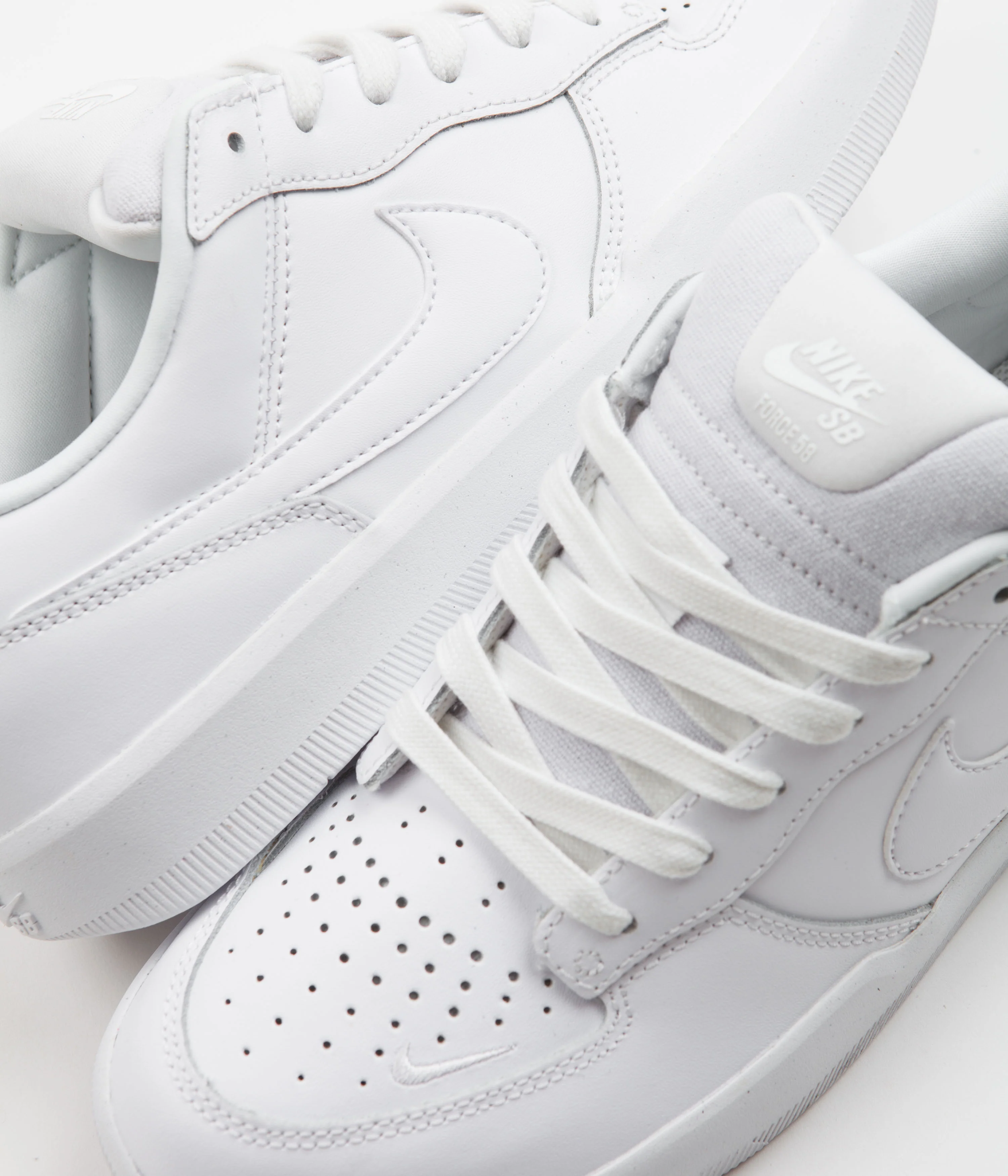 Nike SB Force 58 Premium Shoes - White / White - White - White - Image 3