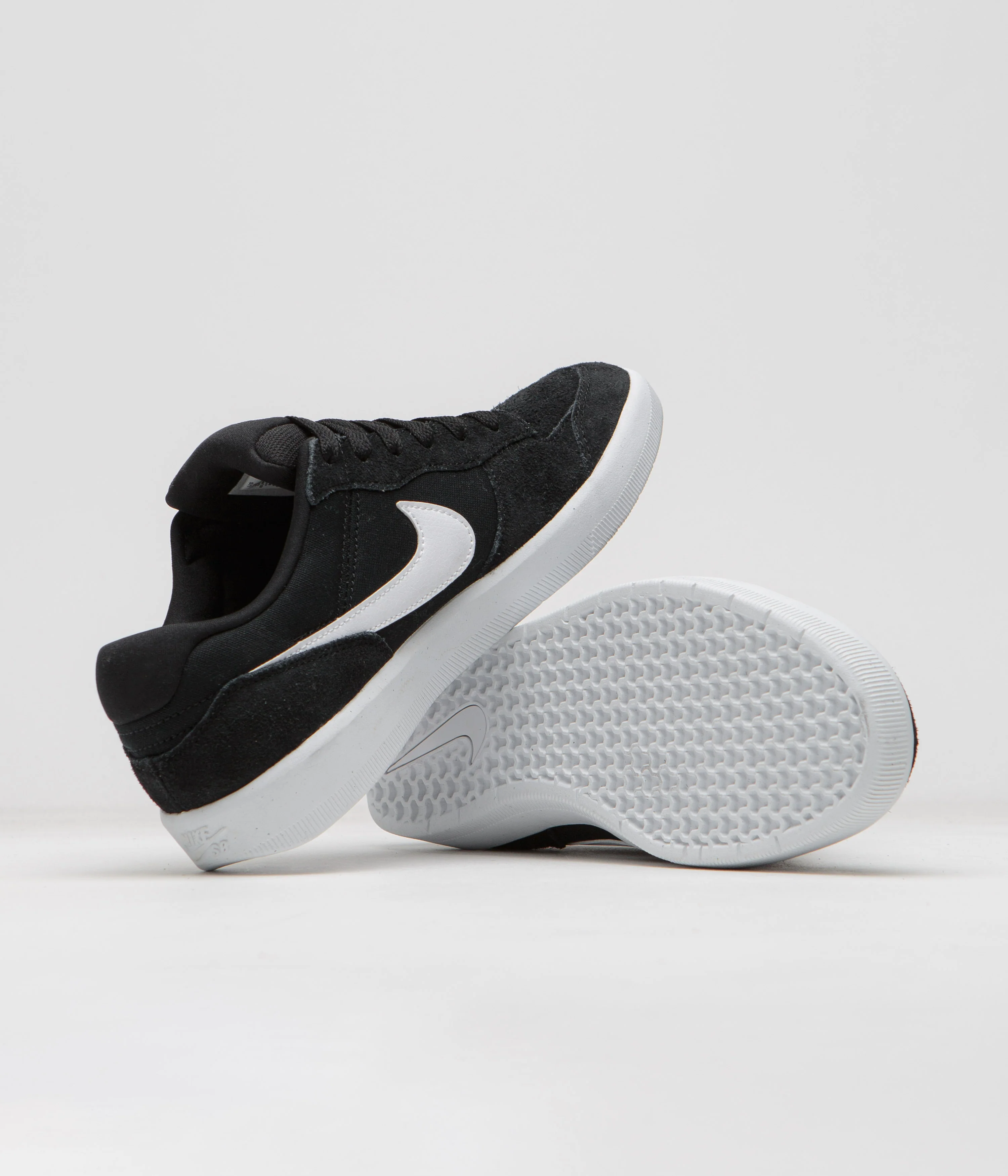 Nike SB Force 58 Shoes - Black / White - Black - Image 5