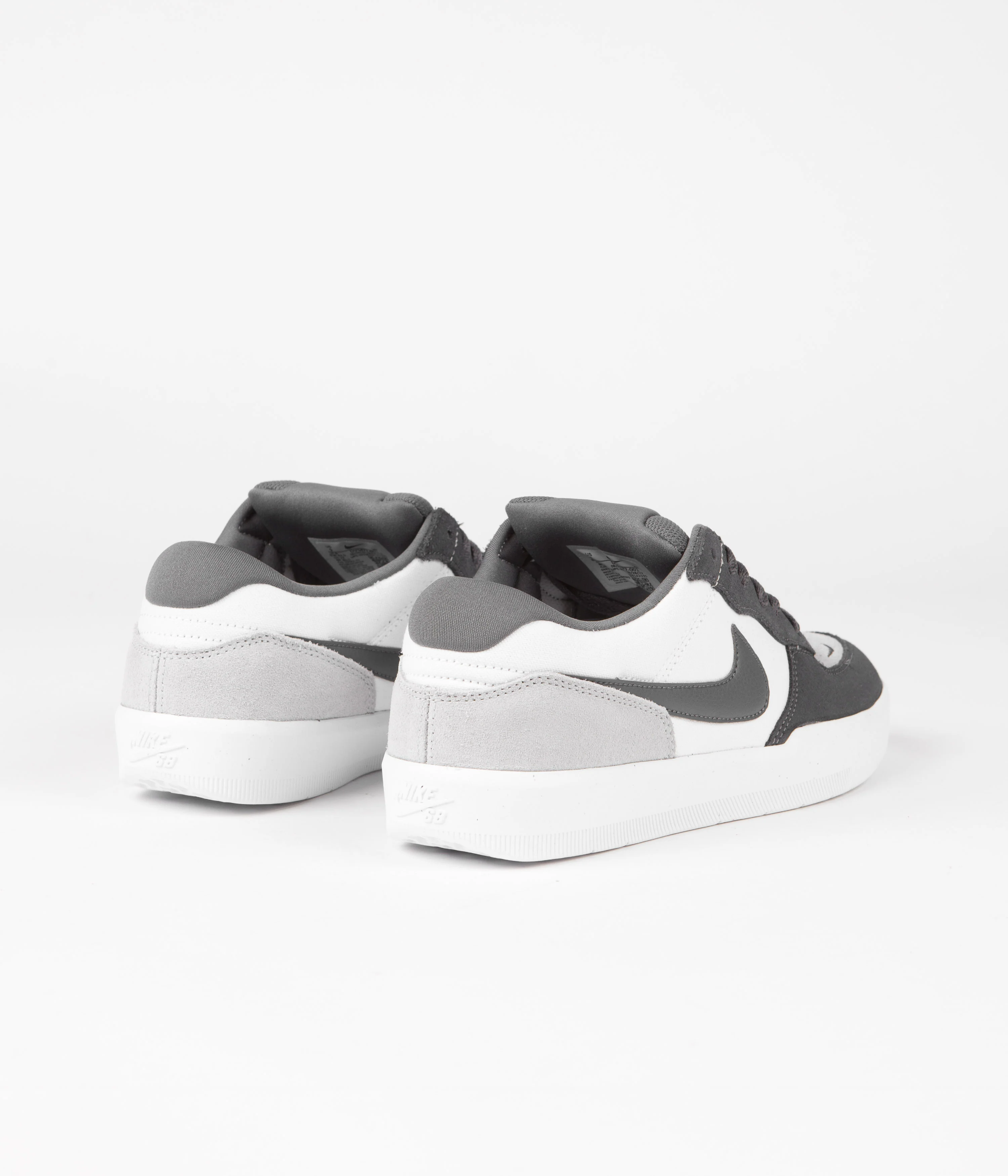 Nike SB Force 58 Shoes - Dark Grey / Dark Grey - White - Wolf Grey - Image 4
