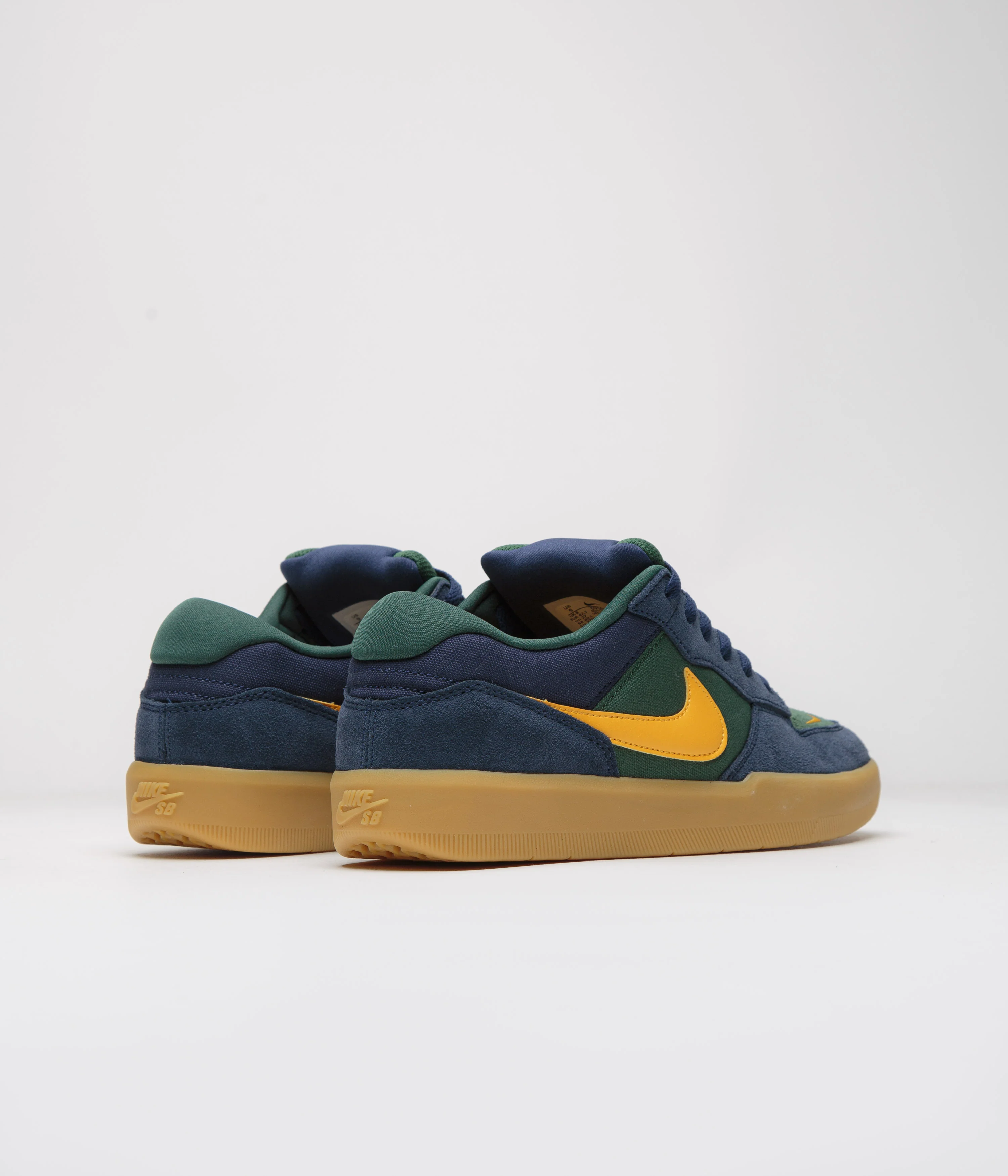 Nike SB Force 58 Shoes - Midnight Navy / University Gold - Fir - Image 4