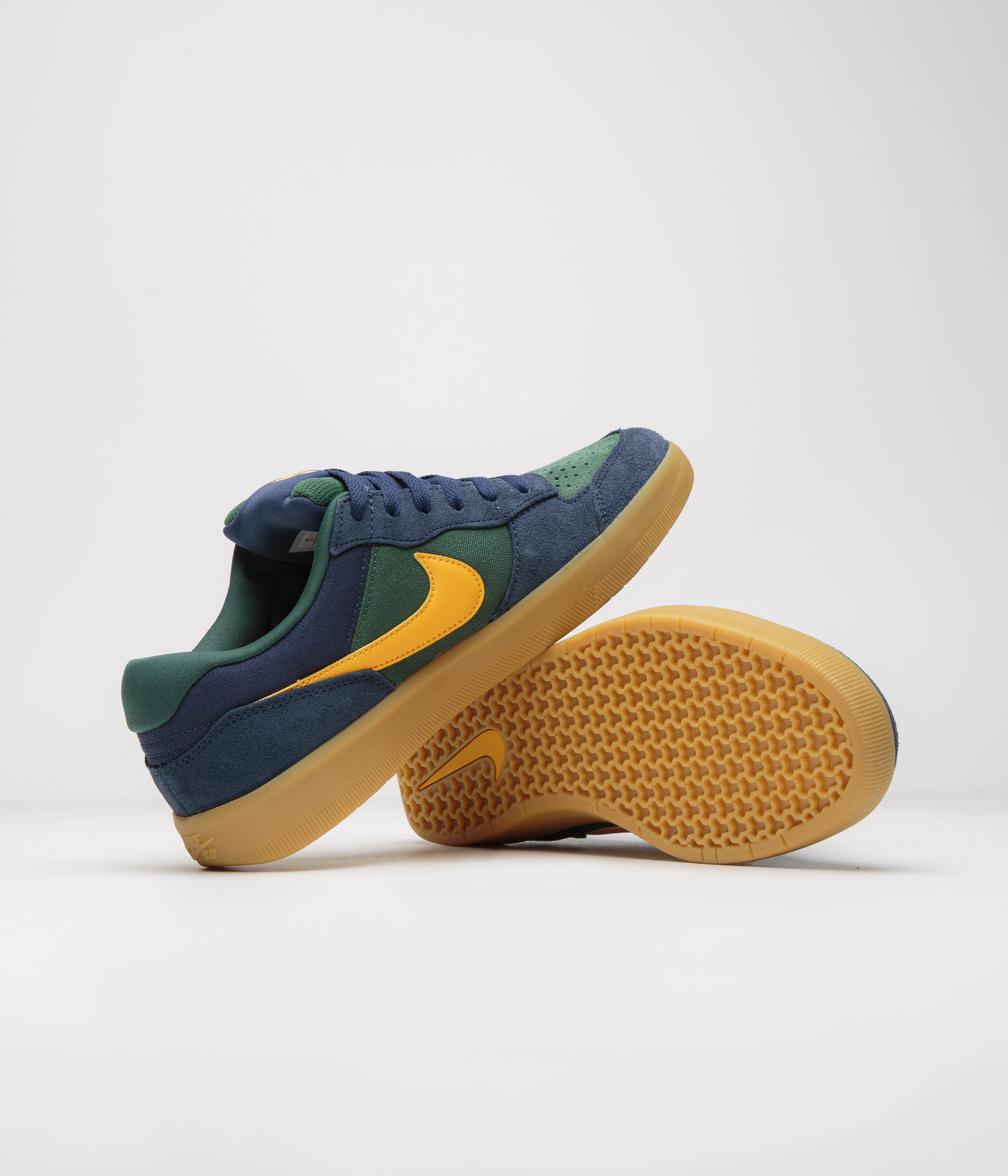 Nike SB Force 58 Shoes - Midnight Navy / University Gold - Fir - Image 5