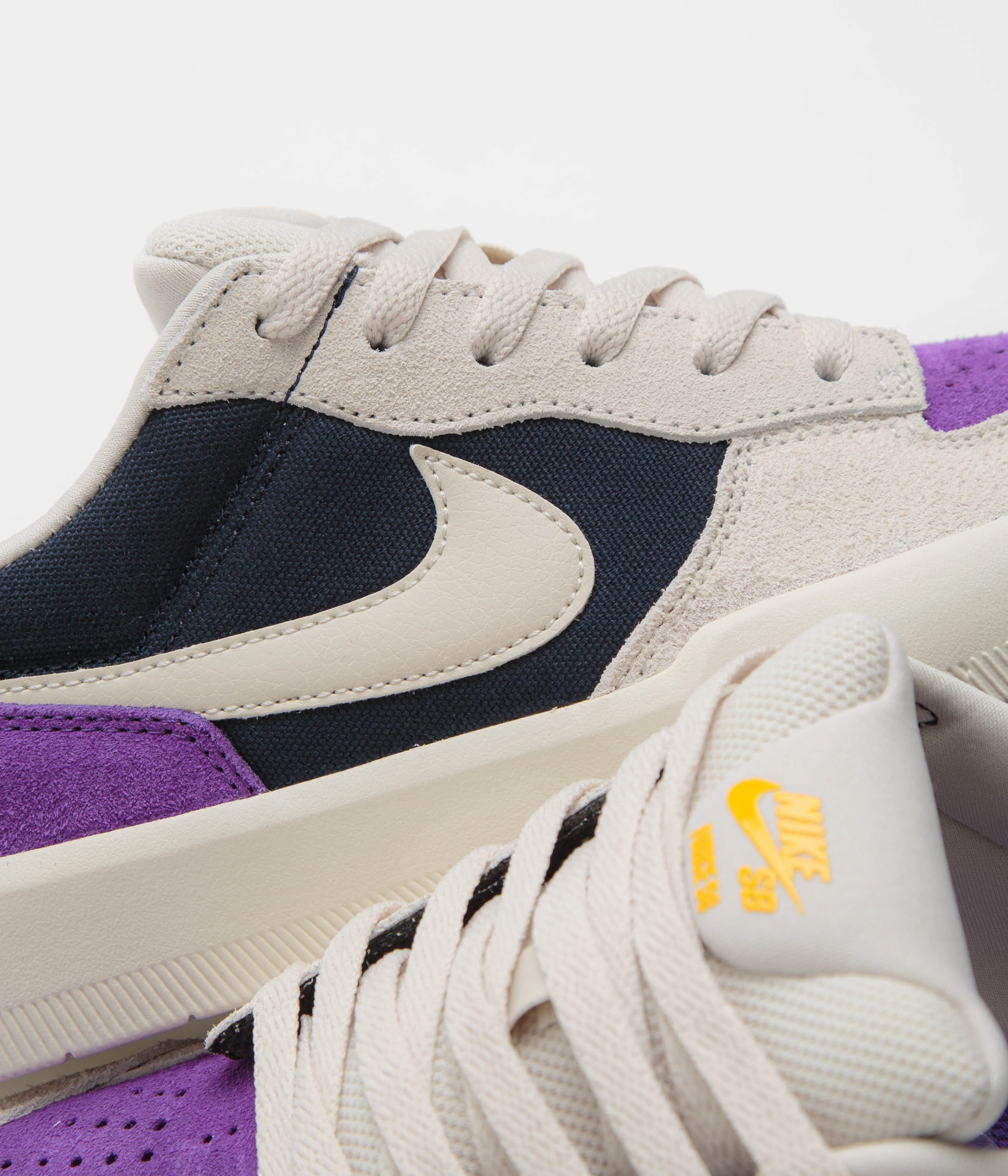 Nike SB Force 58 Shoes - Obsidian / Light Orewood Brown - Wild Grape - Image 4
