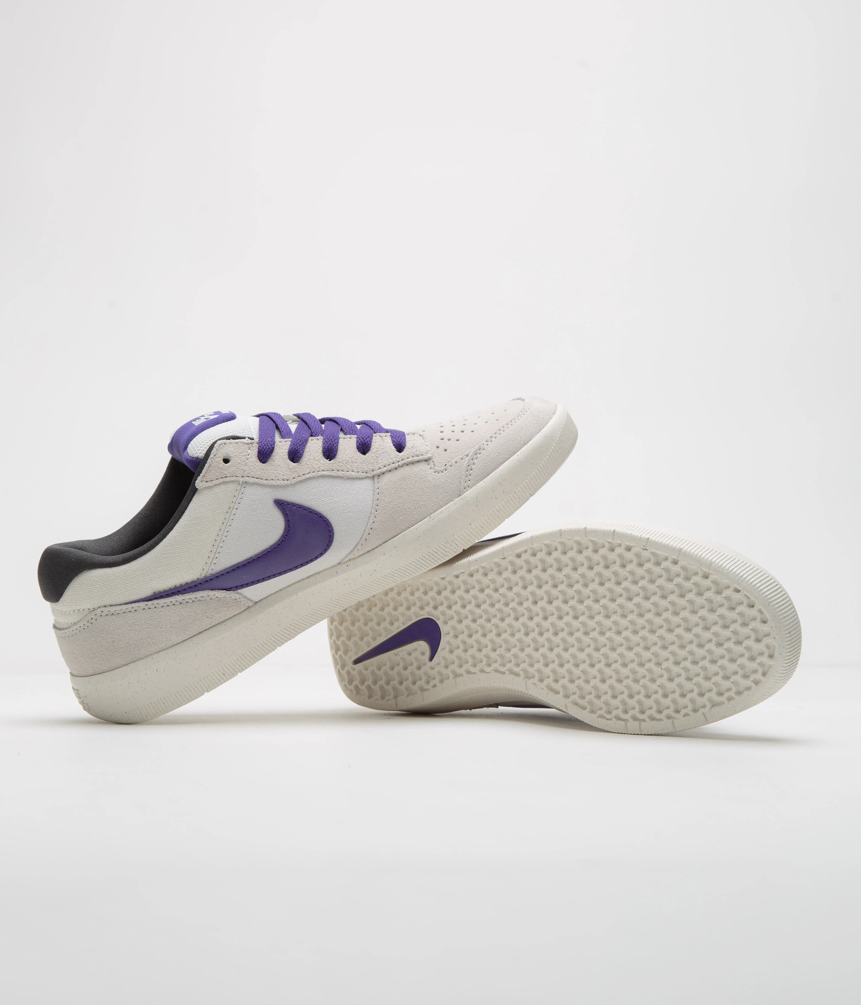 Nike SB Force 58 Shoes - Phantom / Court Purple - Summit White - Image 5