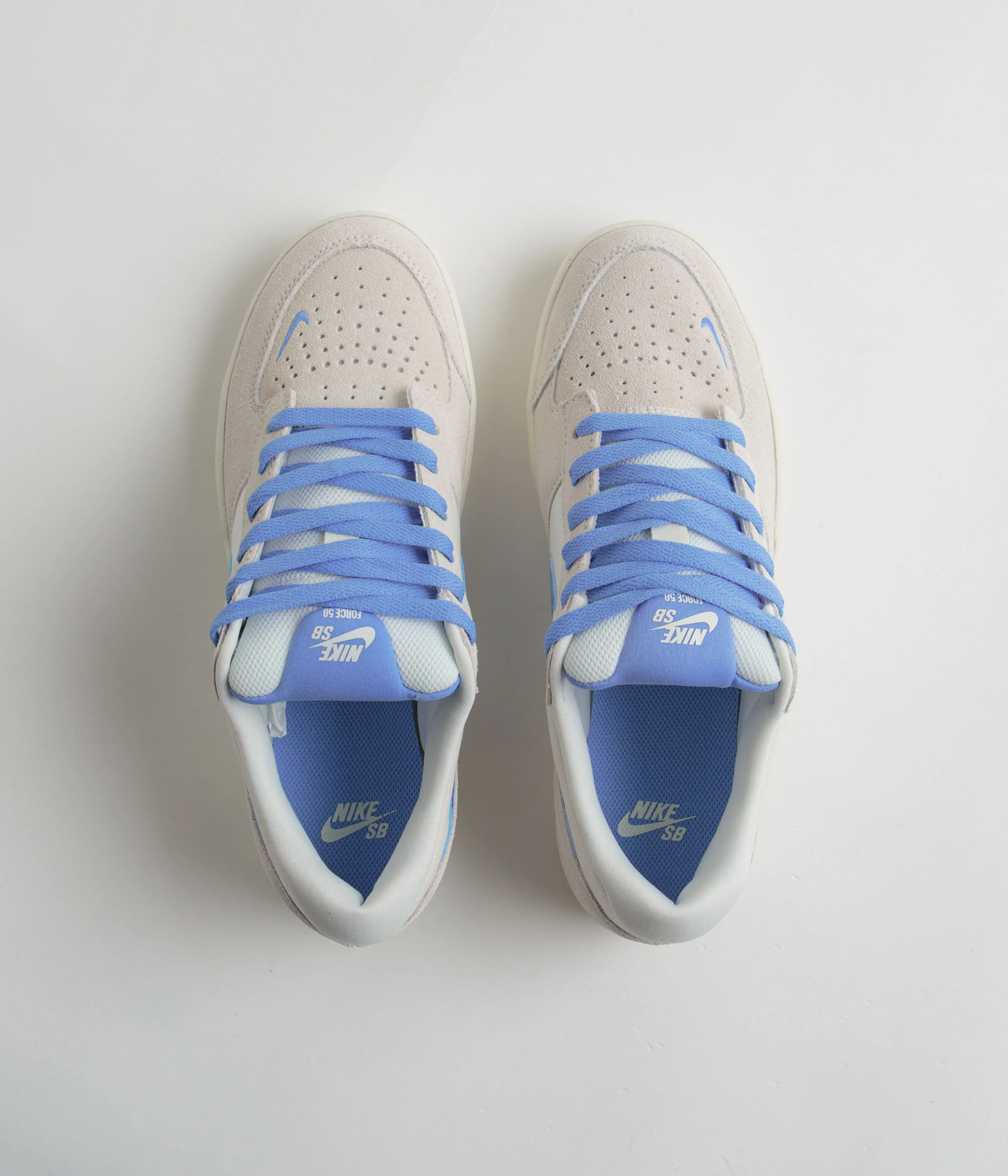 Nike SB Force 58 Shoes - Phantom / University Blue - Summit White - Image 7