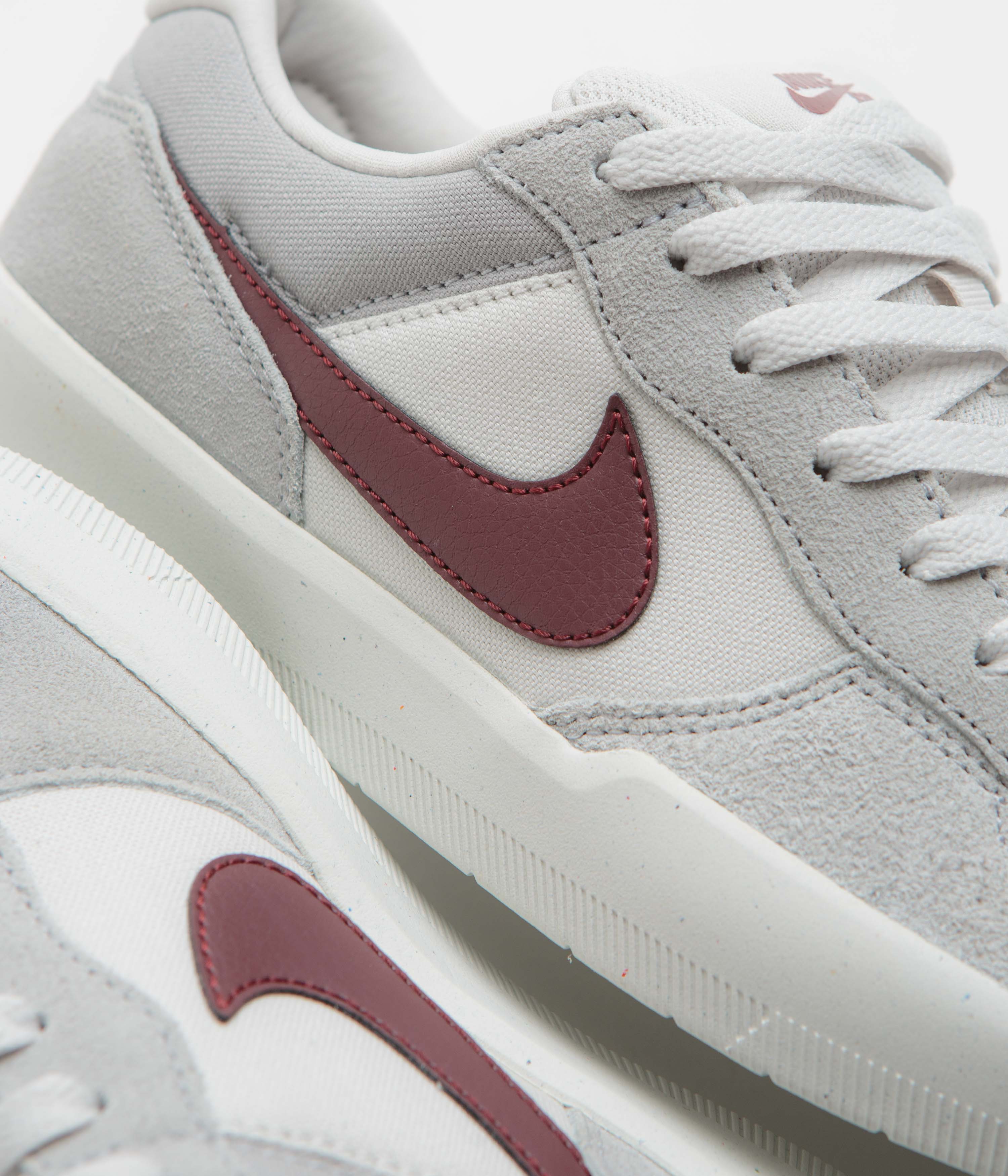 Nike SB Force 58 Shoes - Platinum Tint / Dark Team Red - Wolf Grey - Image 3