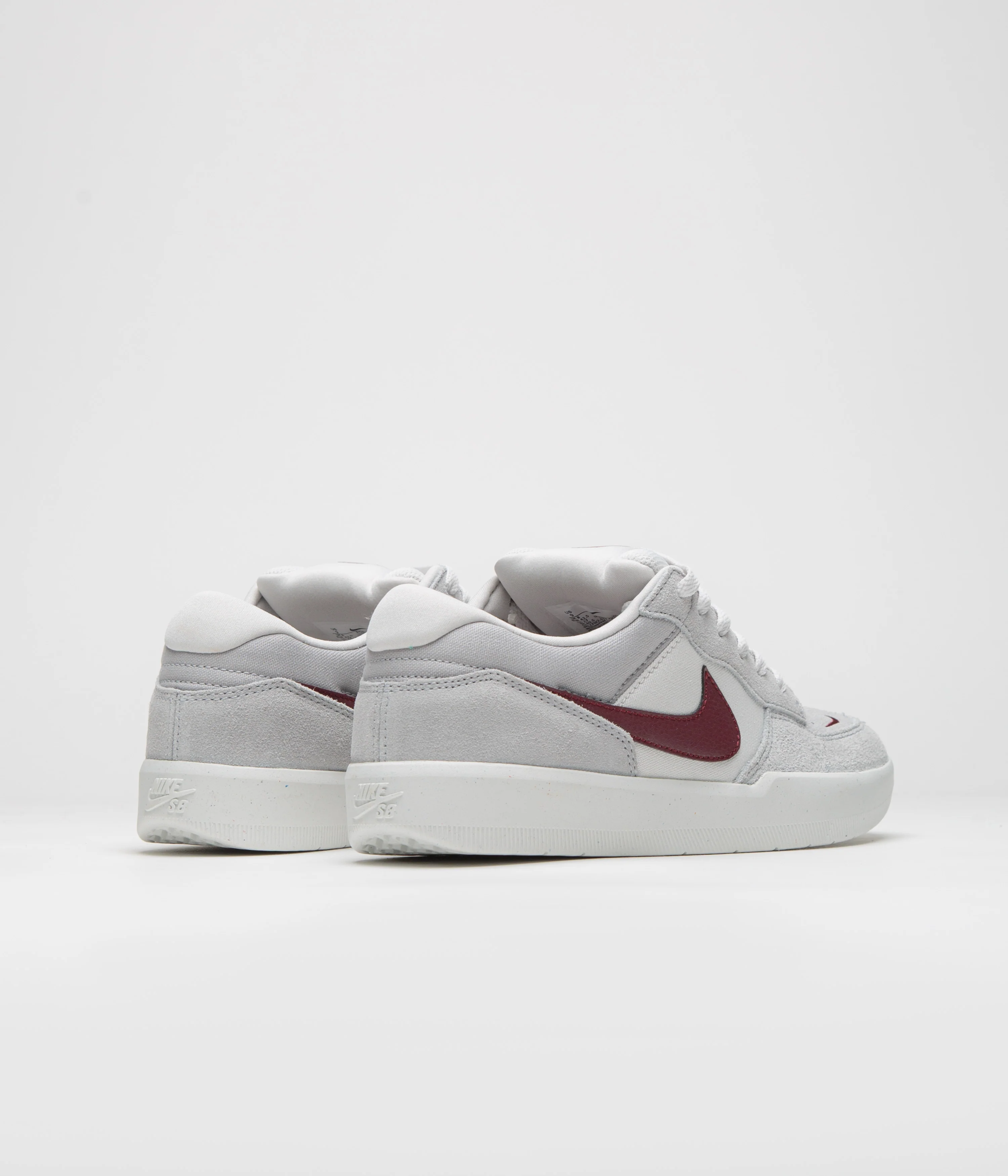 Nike SB Force 58 Shoes - Platinum Tint / Dark Team Red - Wolf Grey - Image 4