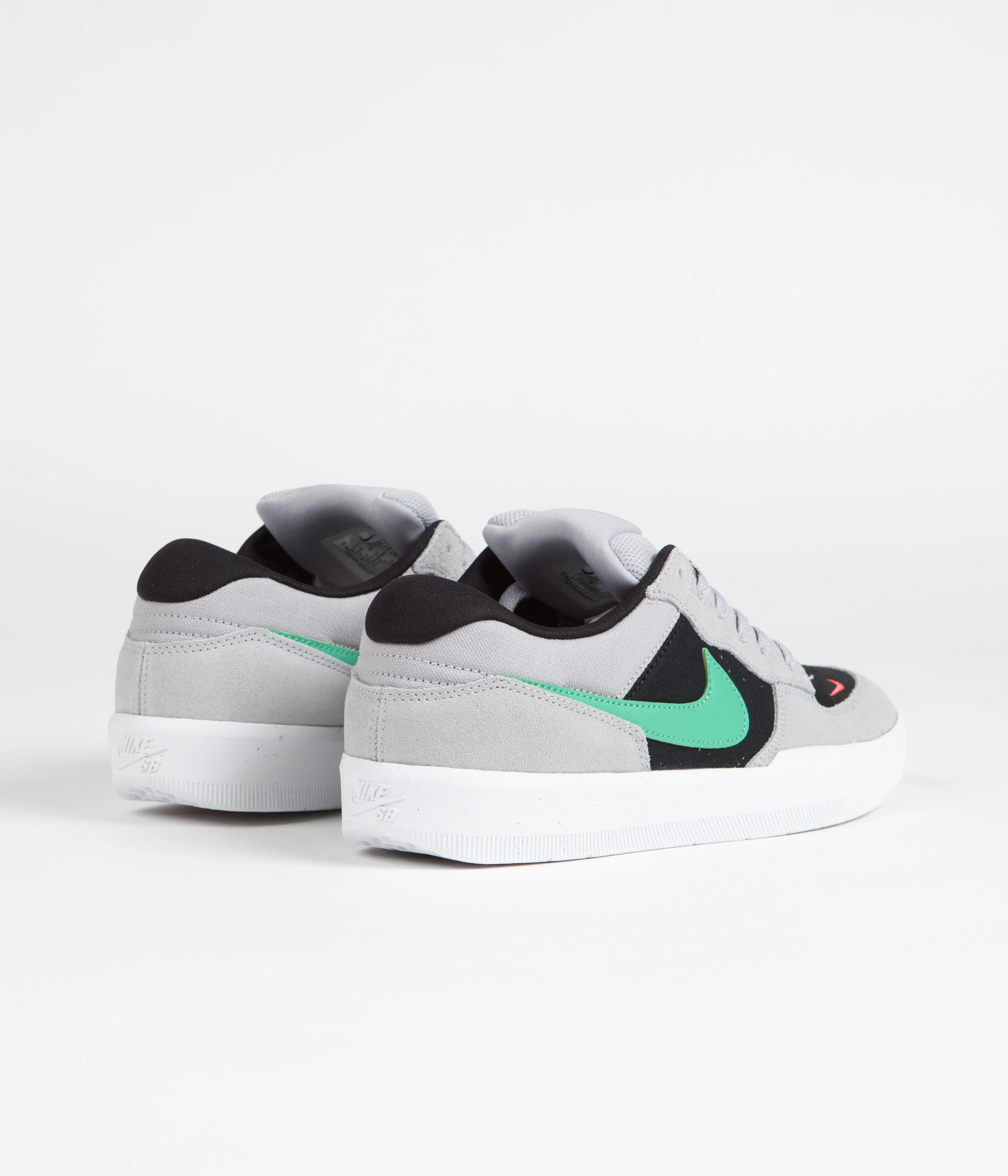 Nike SB Force 58 Shoes - Wolf Grey / Light Menta - Black - Wolf Grey - Image 4