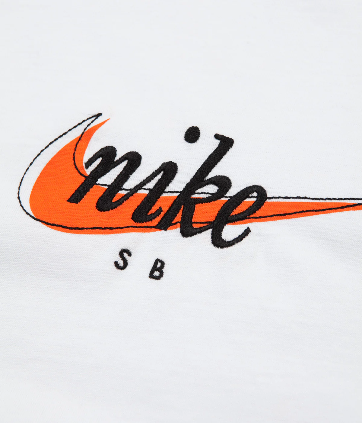 Nike SB Futura T-Shirt - White / Safety Orange - Image 3