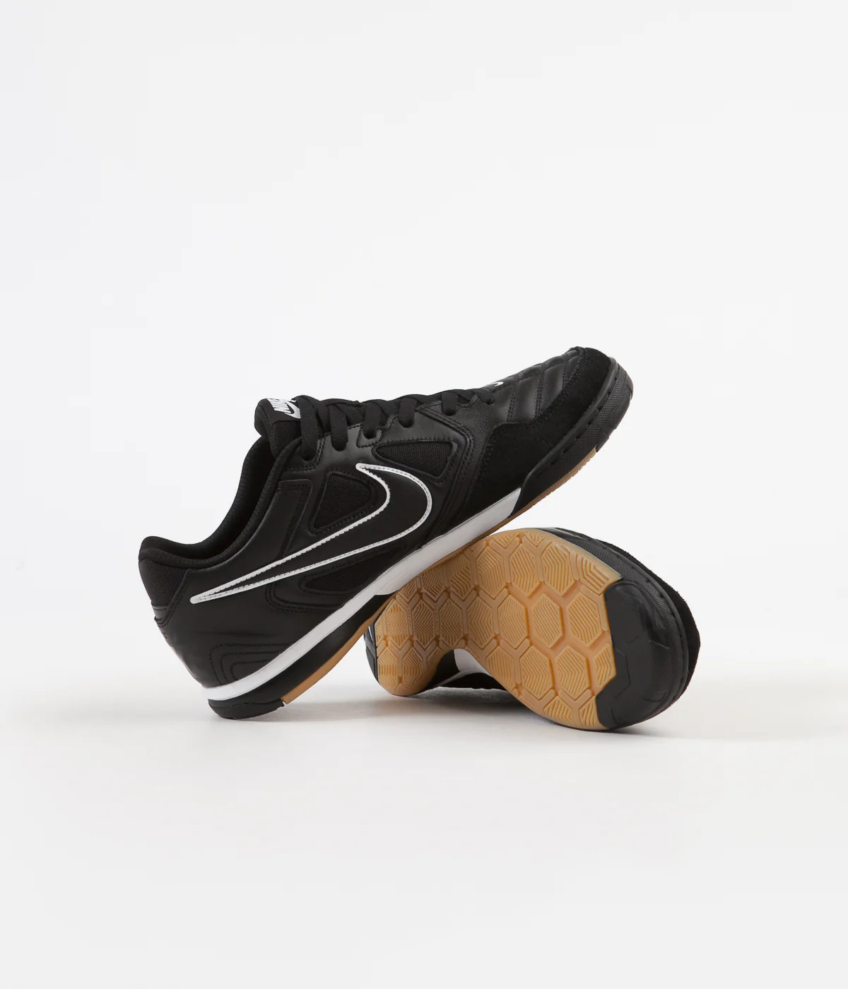 Nike SB Gato Shoes - Black / Black - White - Gum Light Brown - Image 5