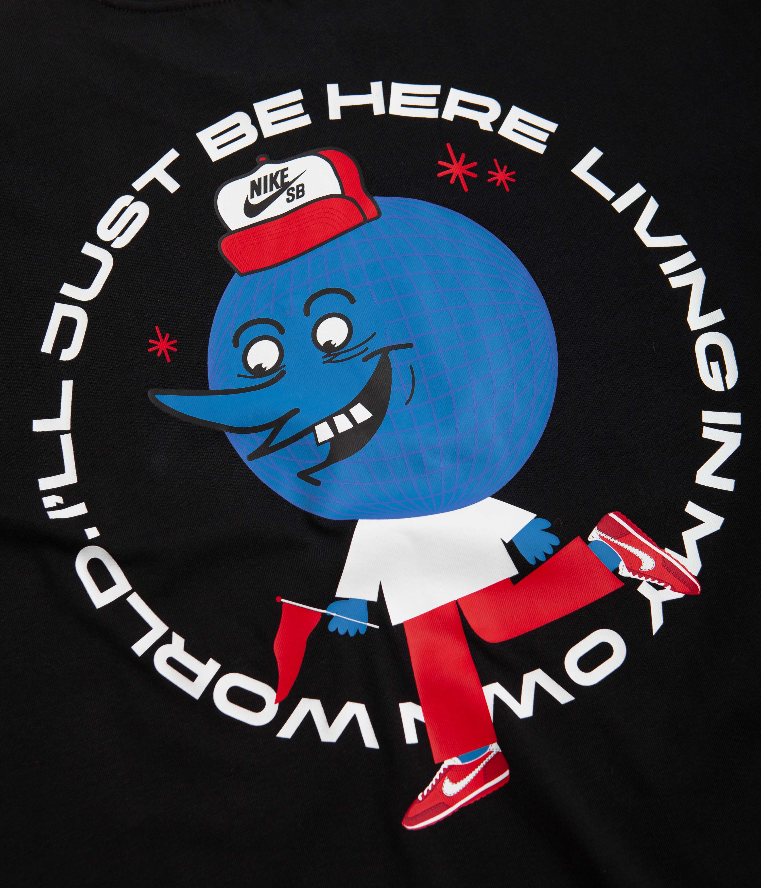 Nike SB Globe Guy T-Shirt - Black - Image 6