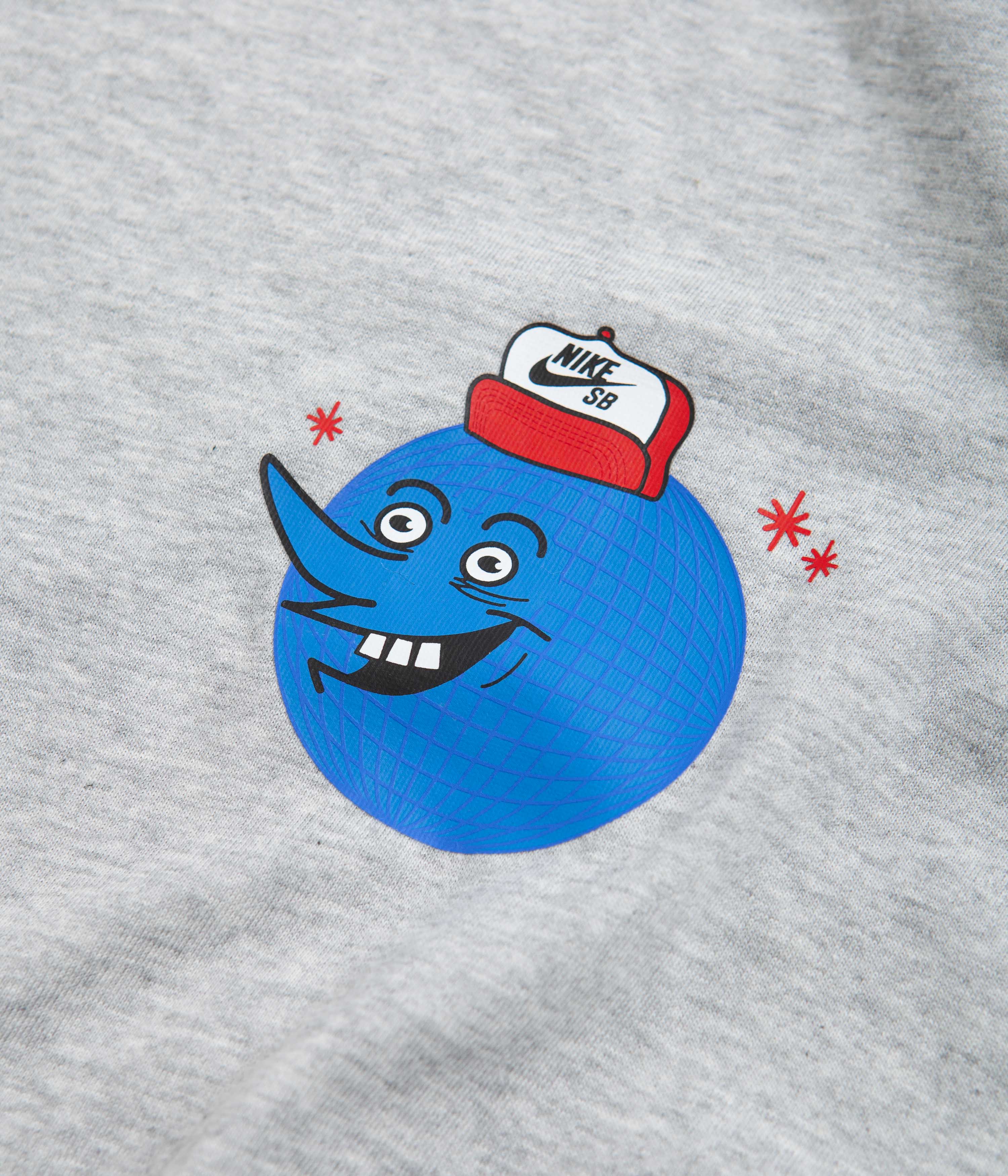 Nike SB Globe Guy T-Shirt - Grey Heather - Image 4