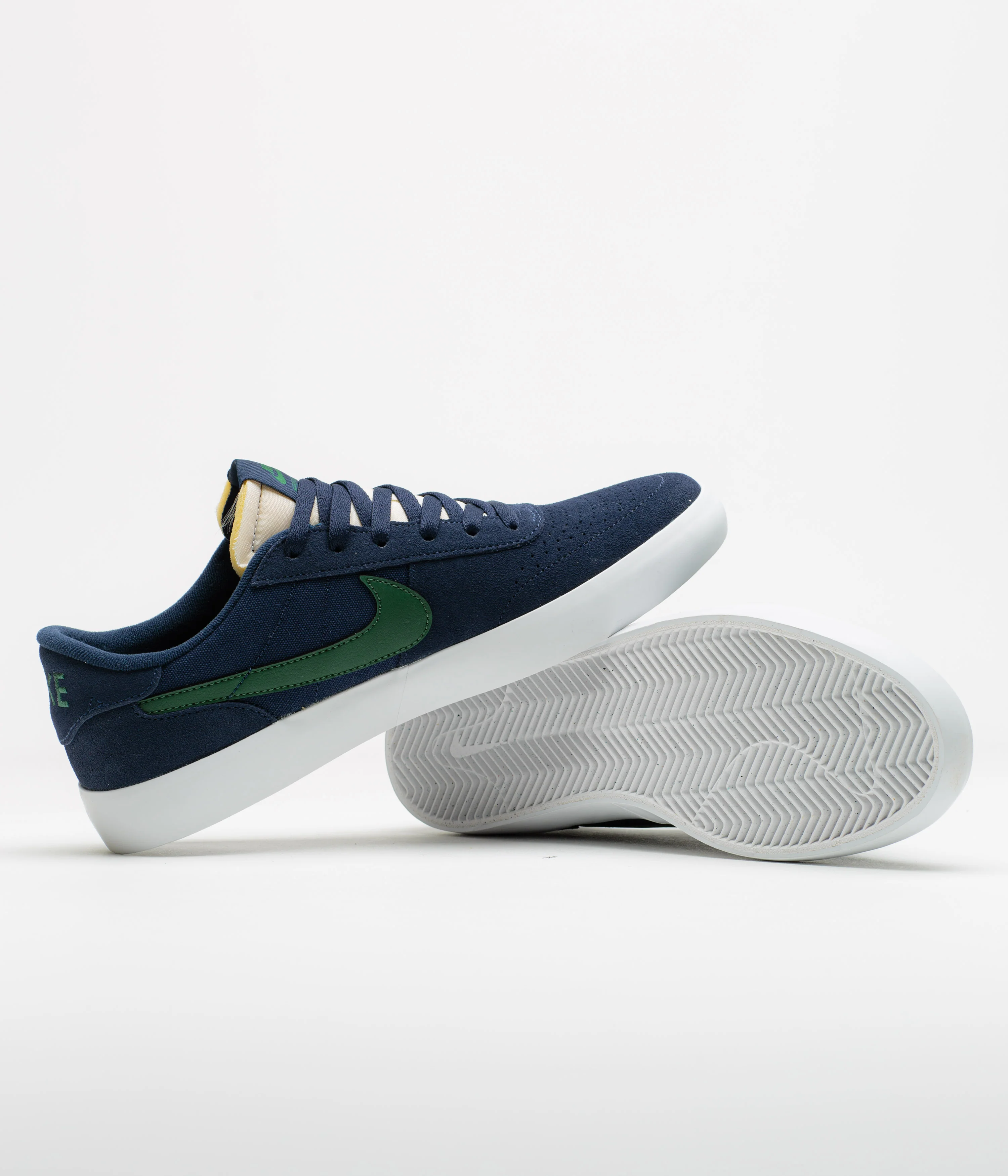 Nike SB Heritage Vulc Shoes - Midnight Navy / Noble Green - Midnight Navy - Image 5