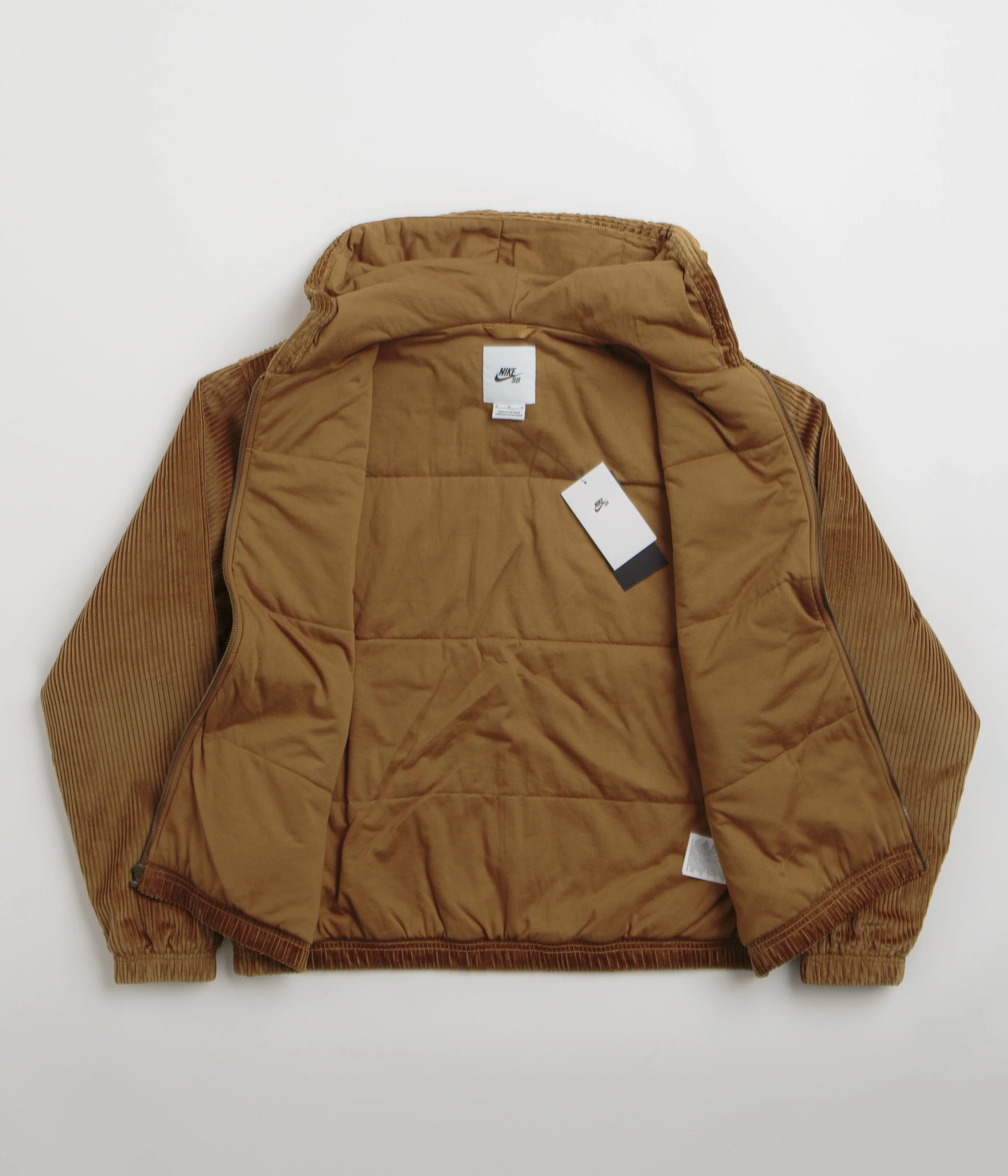 Nike SB Hooded Cord Jacket - Light British Tan / Armory Navy - Image 2