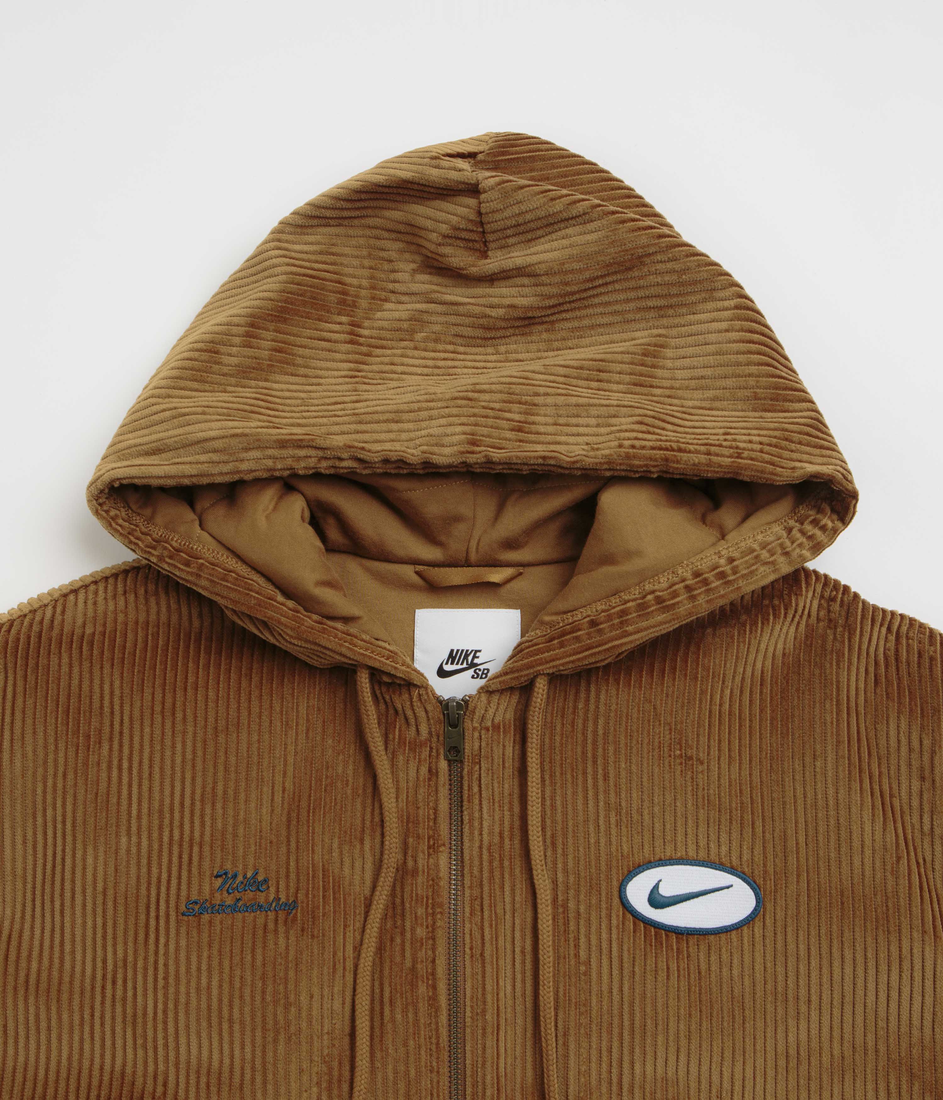 Nike SB Hooded Cord Jacket - Light British Tan / Armory Navy - Image 3