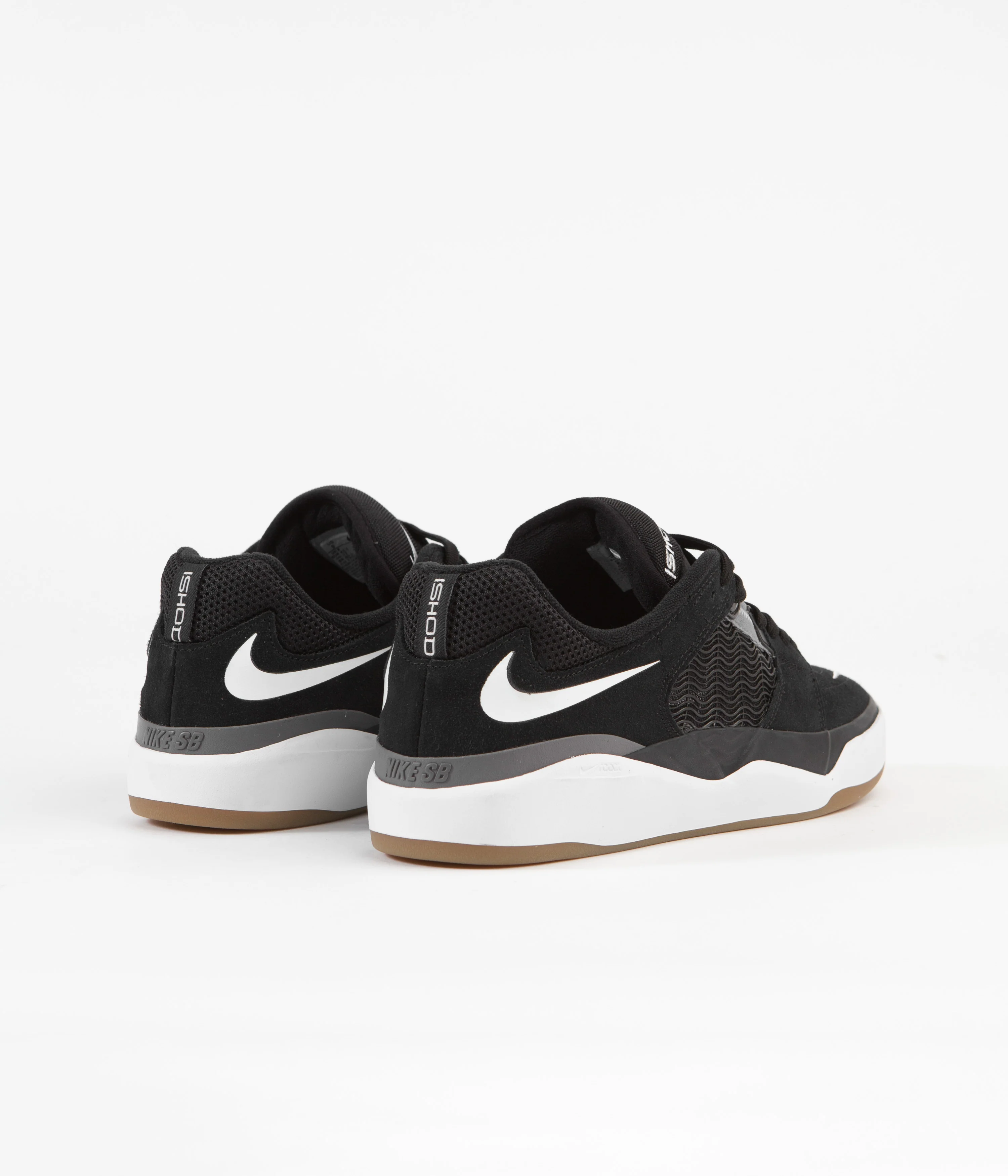 Nike SB Ishod Shoes - Black / White - Dark Grey - Black - Image 4