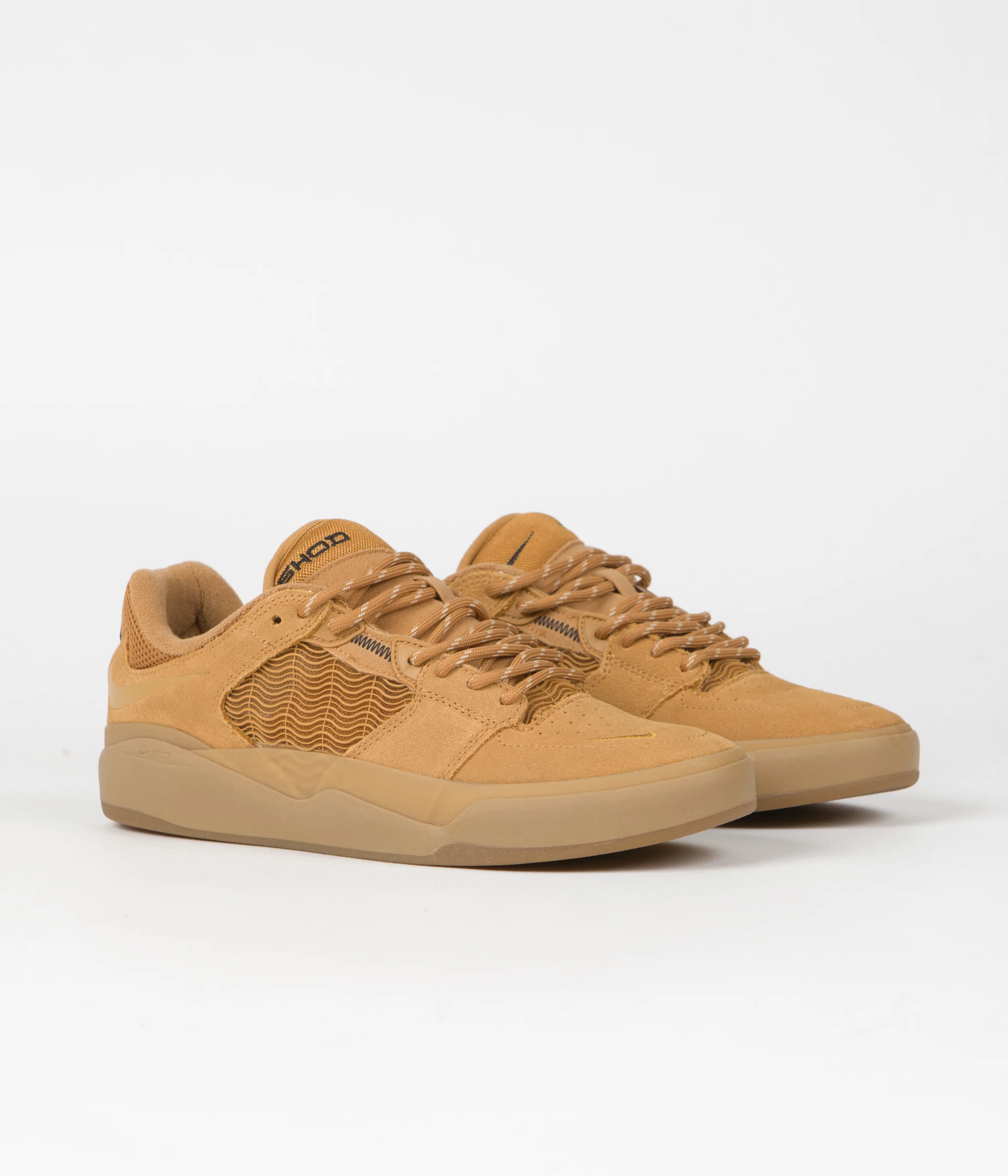 Nike SB Ishod Shoes - Flax / Wheat - Flax - Gum Light Brown - Image 2