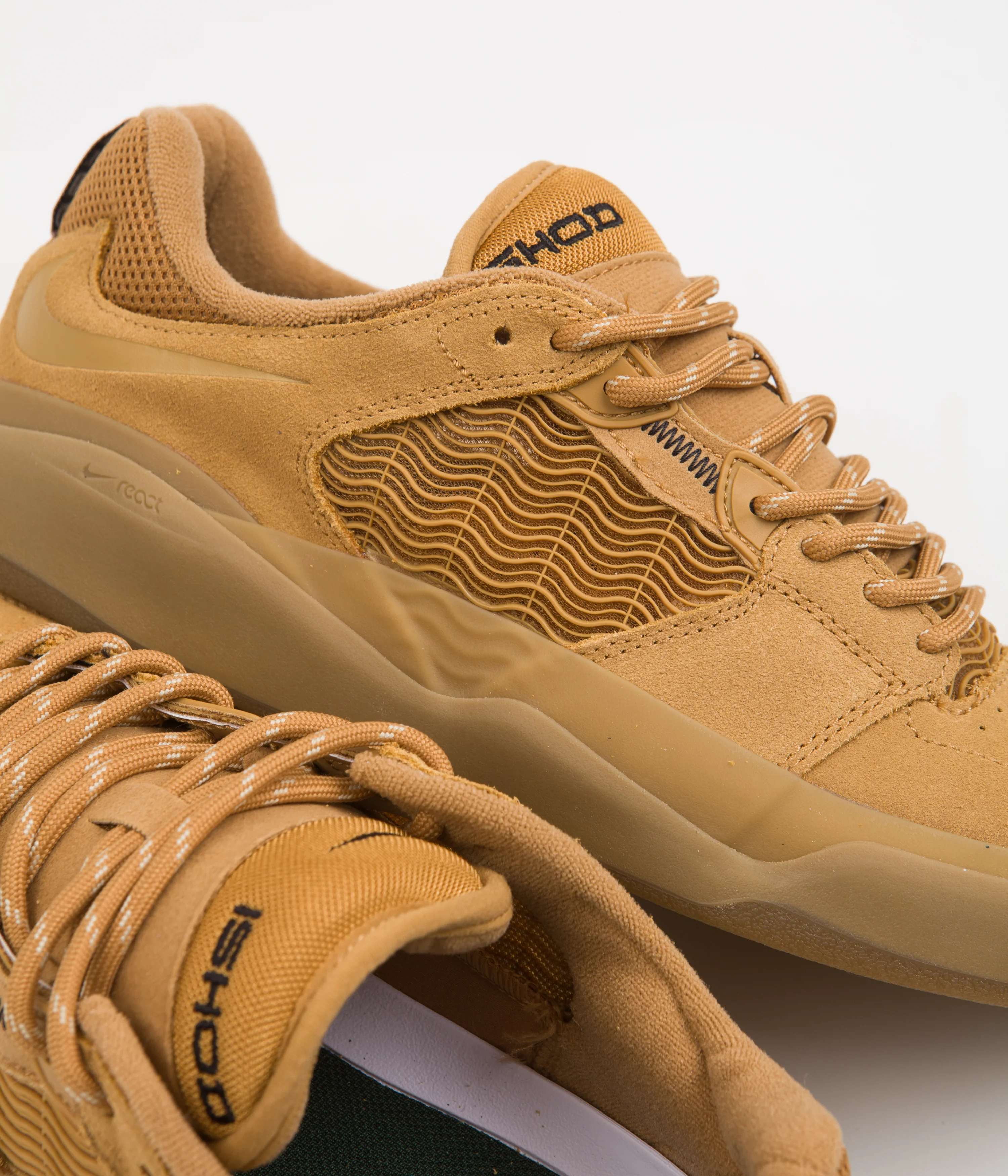 Nike SB Ishod Shoes - Flax / Wheat - Flax - Gum Light Brown - Image 3