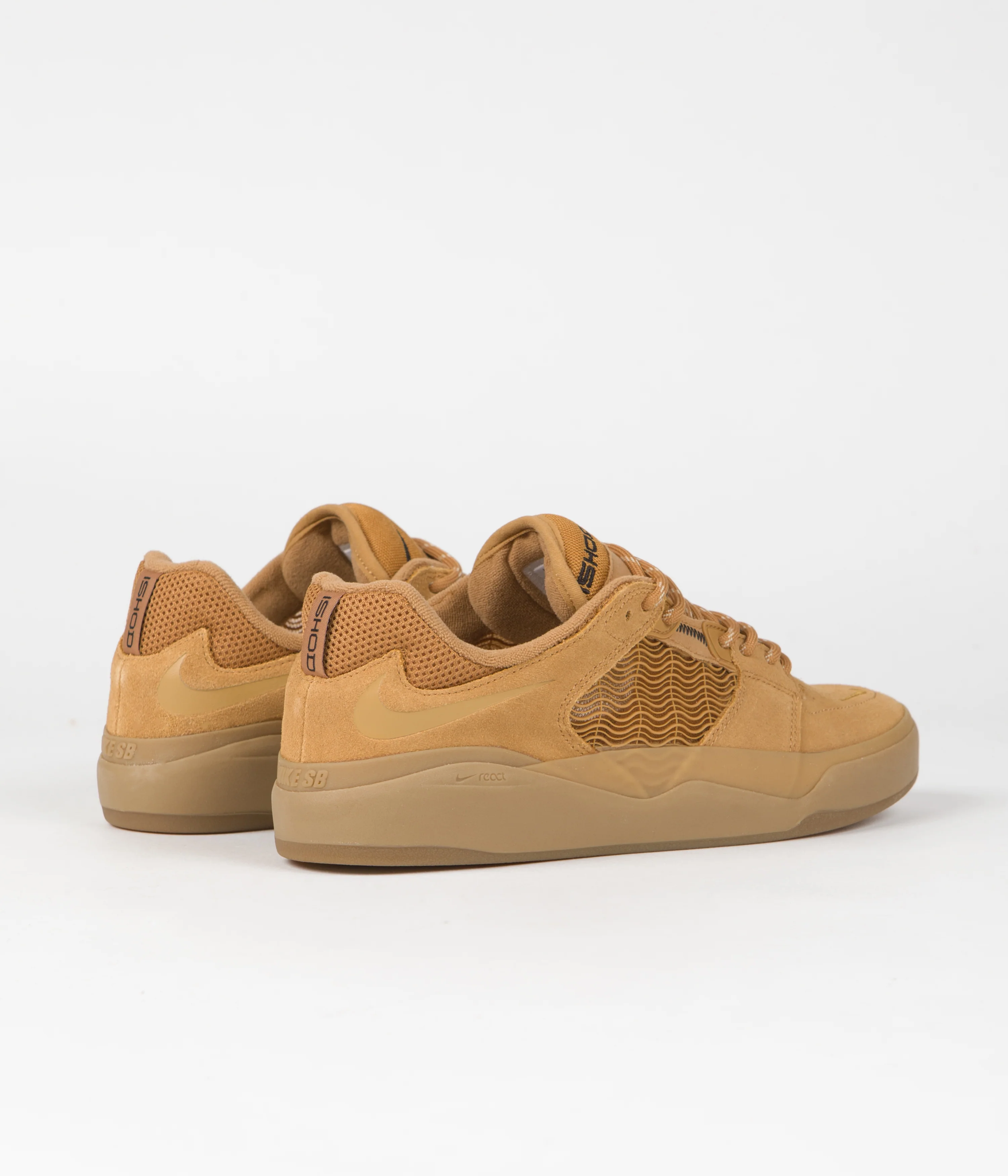 Nike SB Ishod Shoes - Flax / Wheat - Flax - Gum Light Brown - Image 4