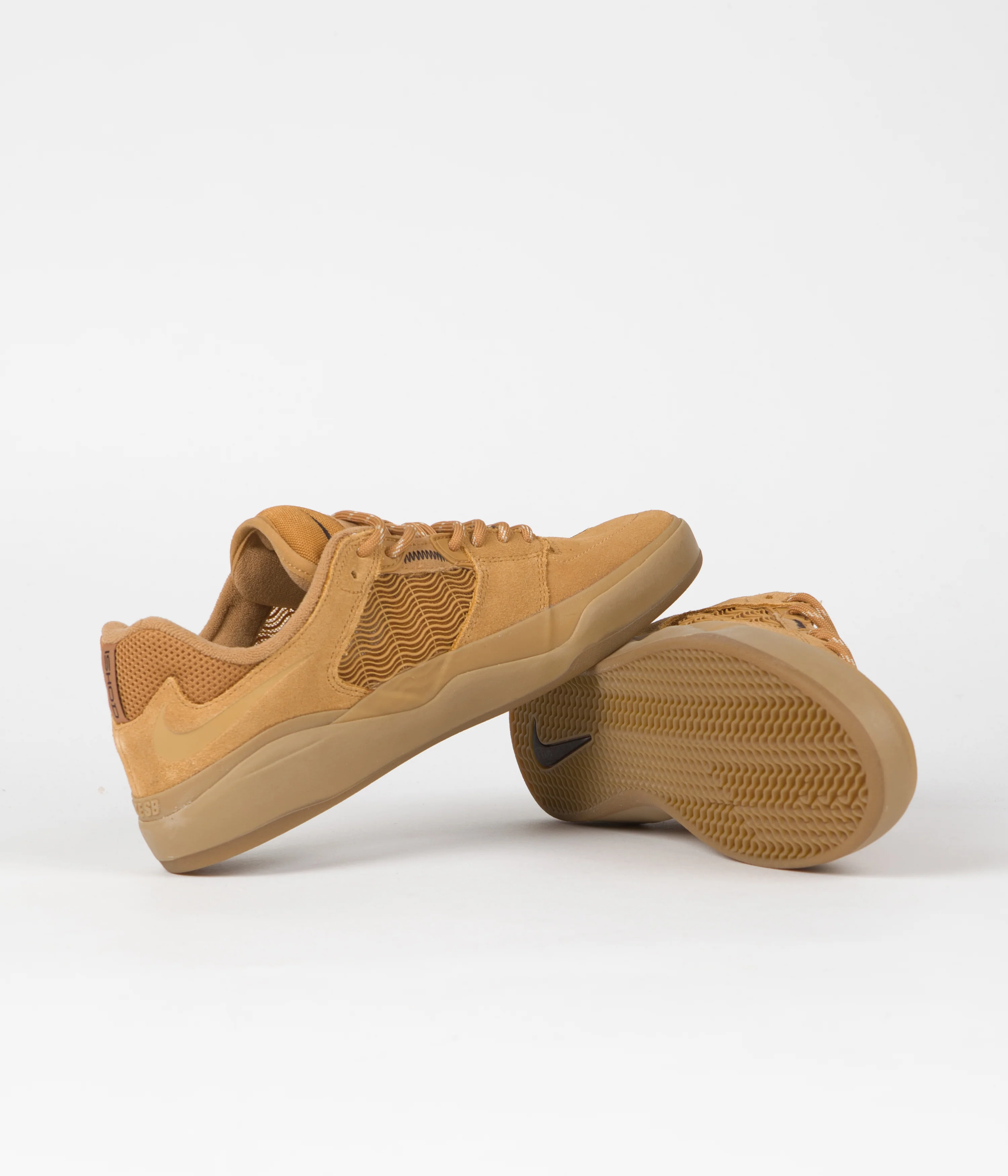 Nike SB Ishod Shoes - Flax / Wheat - Flax - Gum Light Brown - Image 6
