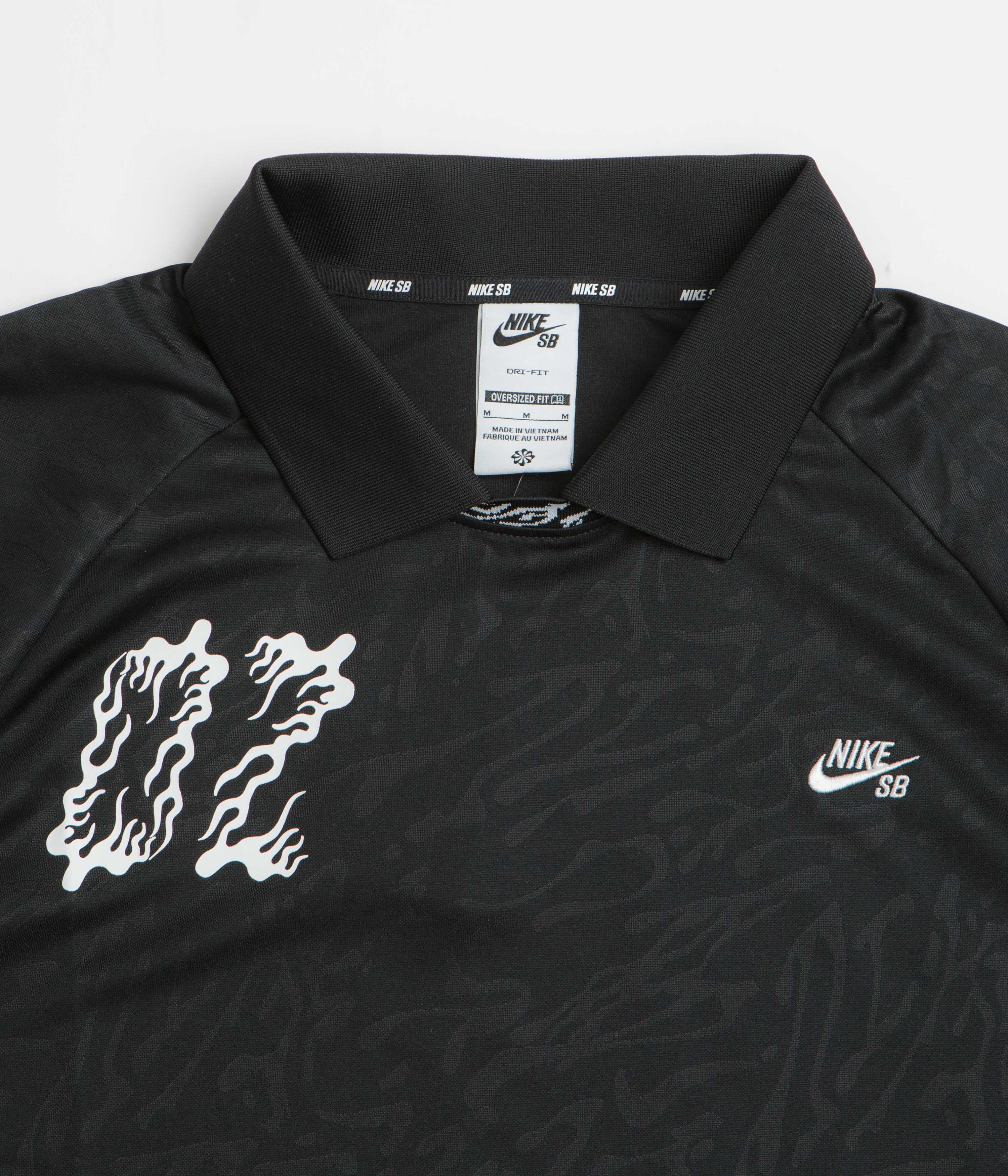 Nike SB Jacquard Jersey - Black / Black / White - Image 3