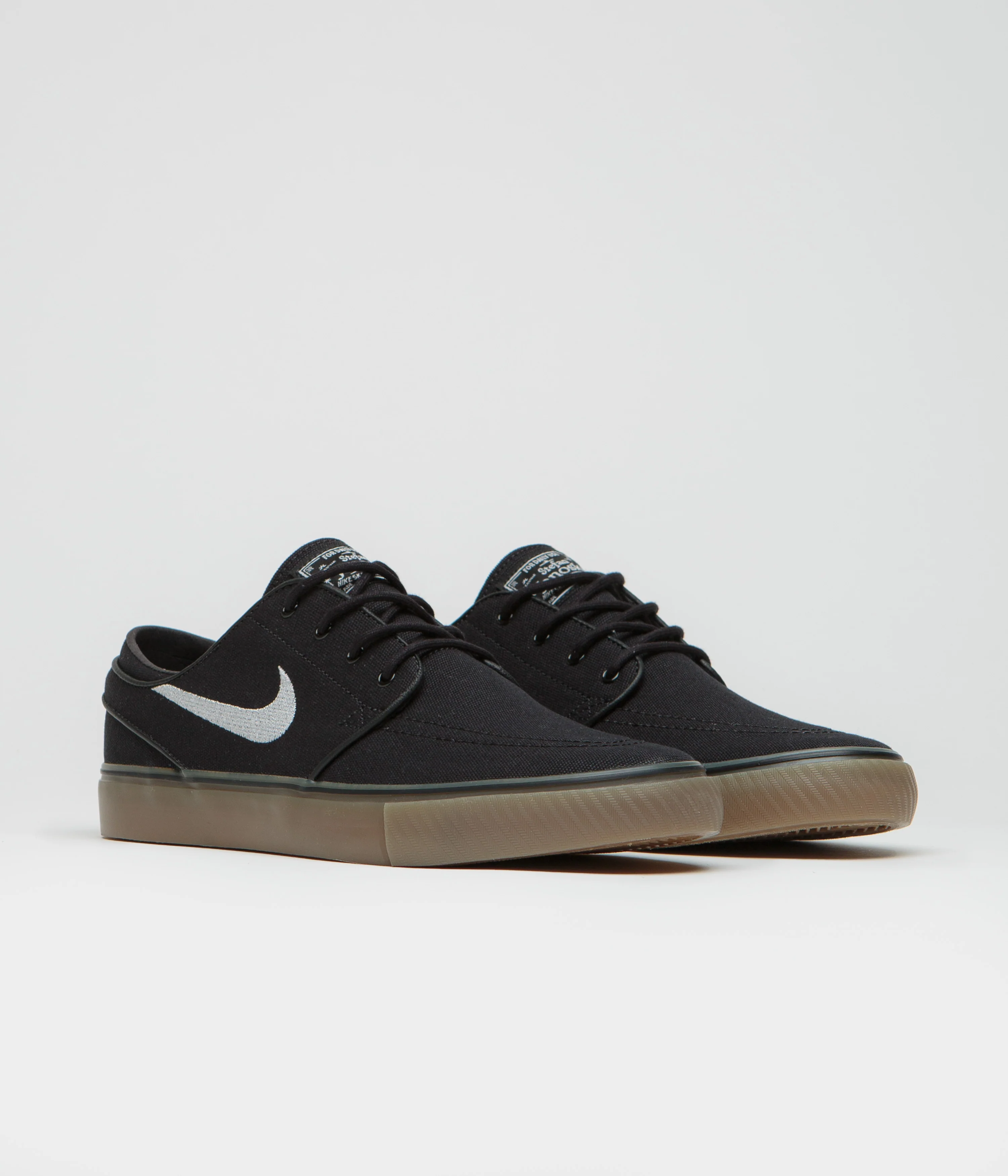 Nike SB Janoski OG+ Canvas Shoes - Black / White - Black - White - Gum - Image 2