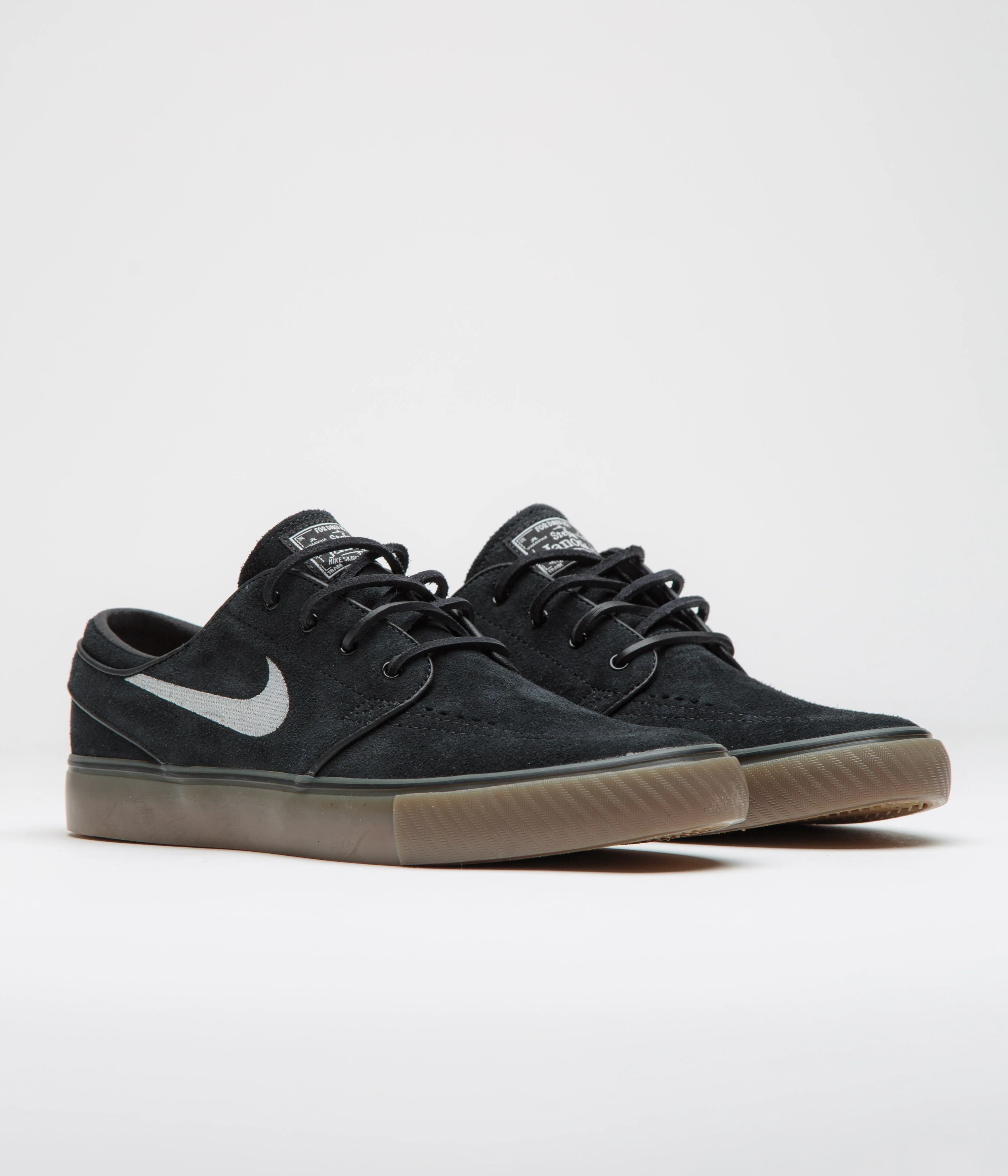 Nike SB Janoski OG+ Shoes - Black / White - Black - Gum Light Brown - Image 2