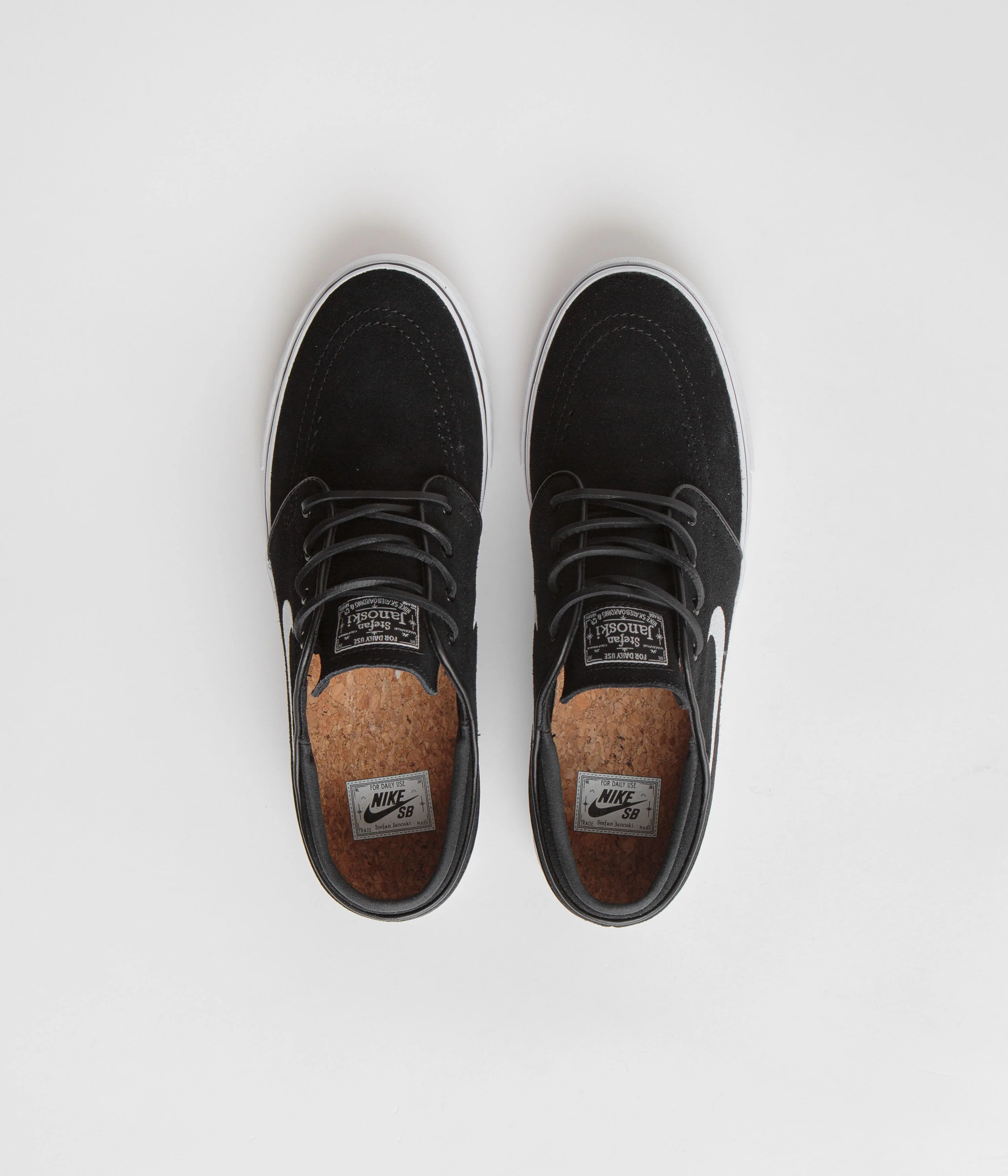 Nike SB Janoski OG+ Shoes - Black / White - Black - White - Image 7