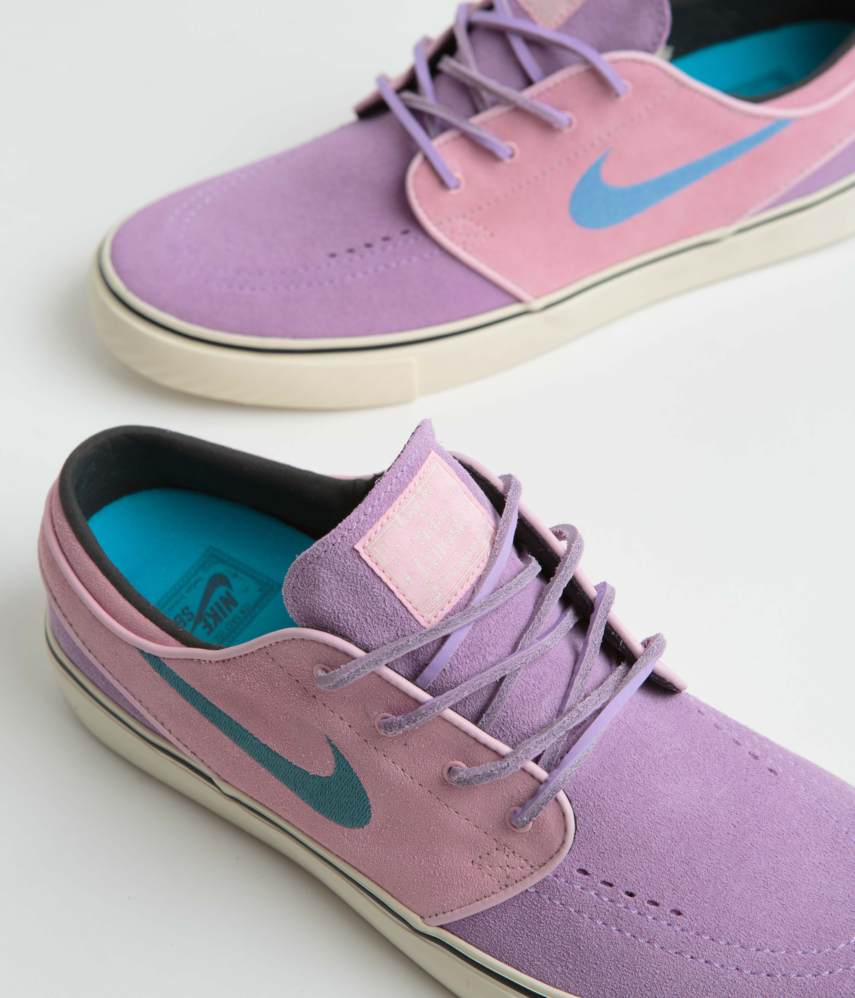 Nike SB Janoski OG+ Shoes - Lilac / Noise Aqua - Med Soft Pink - Image 3