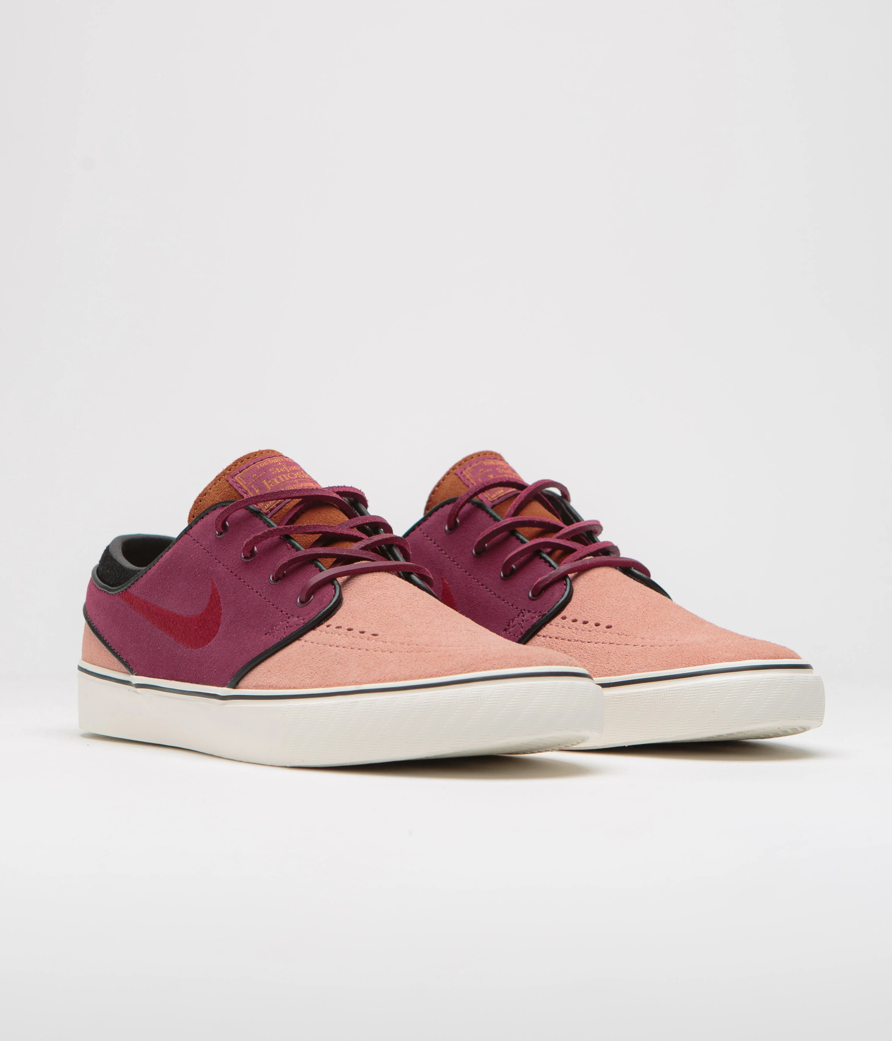 Nike SB Janoski OG+ Shoes - Red Stardust / Team Red - Rosewood - Image 2