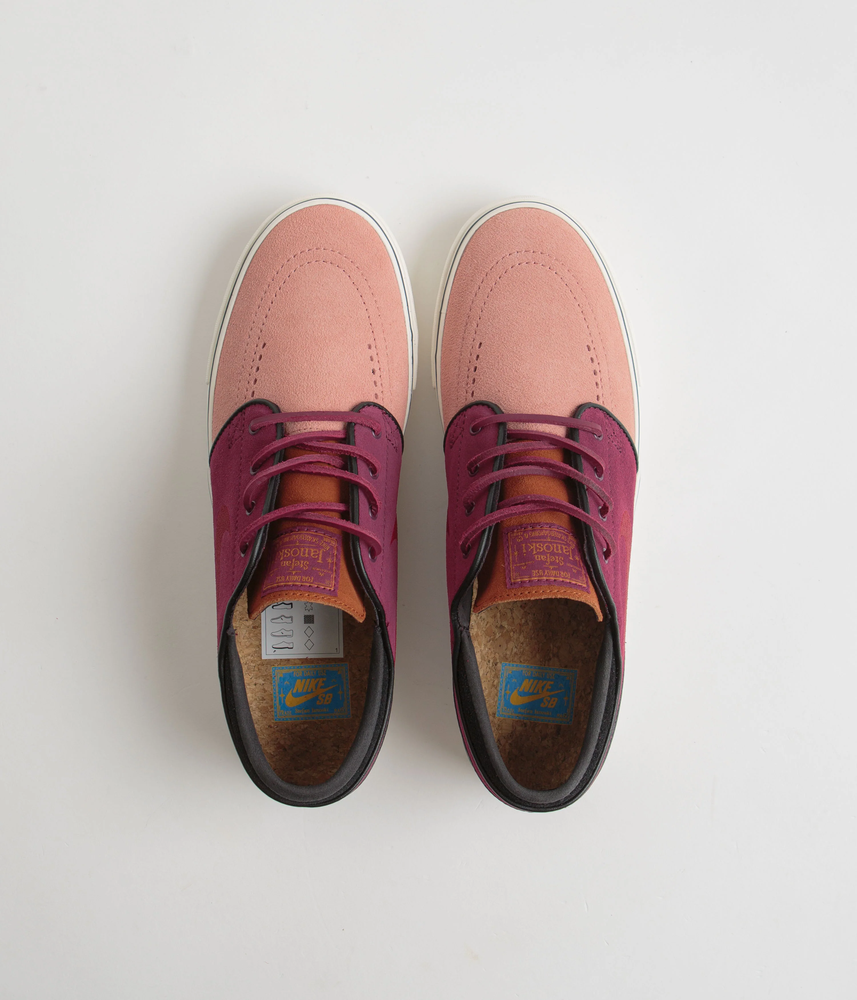 Nike SB Janoski OG+ Shoes - Red Stardust / Team Red - Rosewood - Image 6
