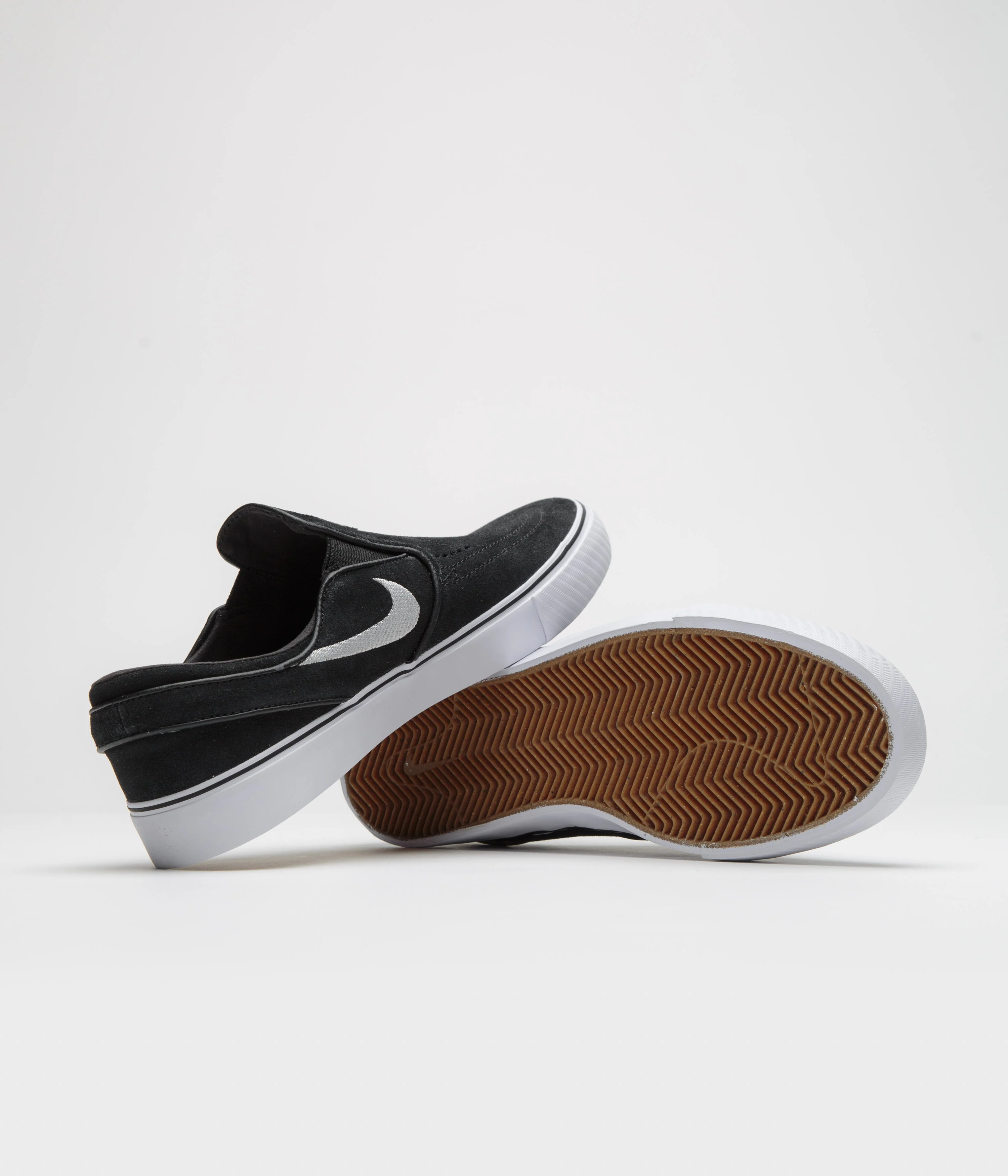 Nike SB Janoski+ Slip Shoes - Black / White - Black - Black - Image 6