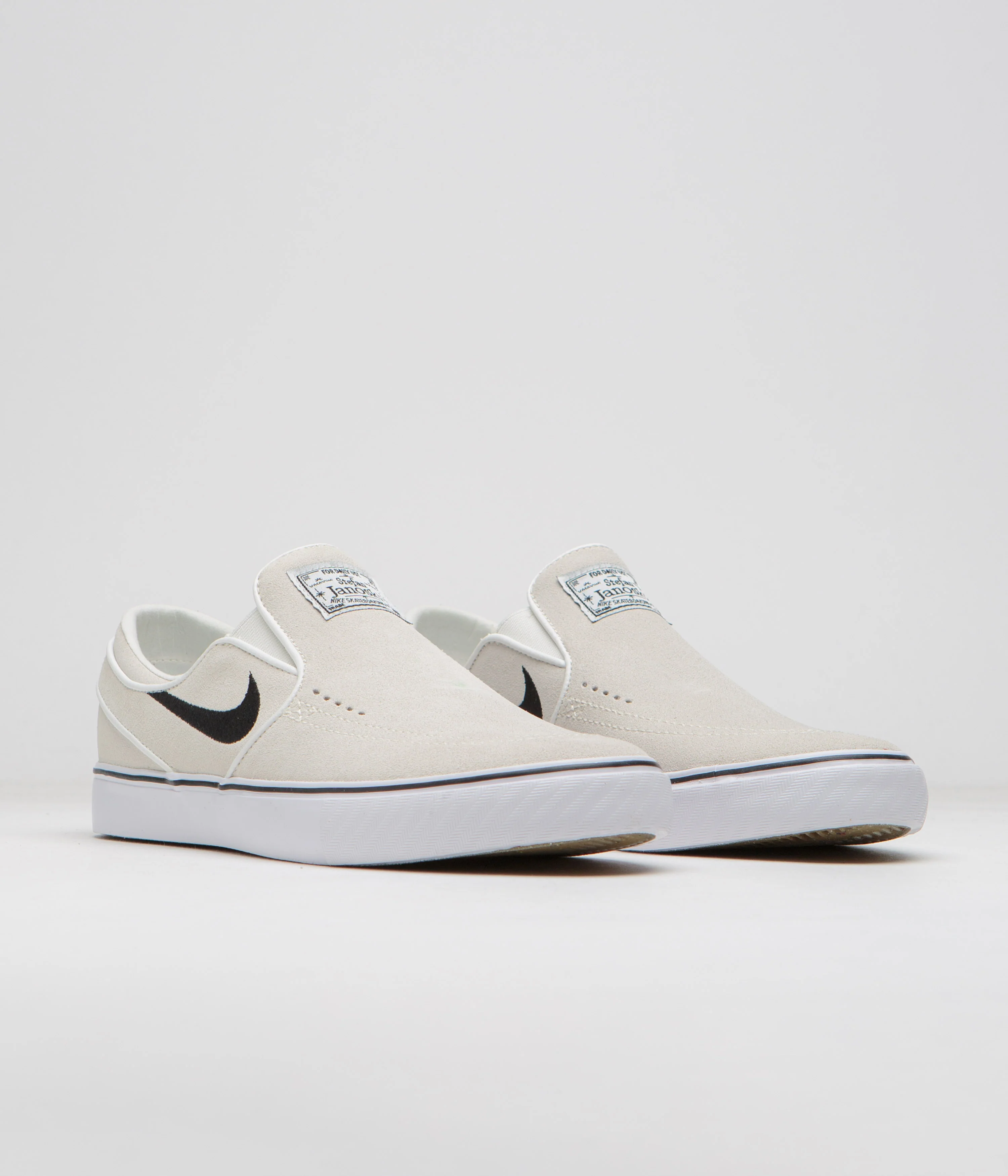 Nike SB Janoski+ Slip Shoes - Summit White / Black - Summit White - White - Image 2