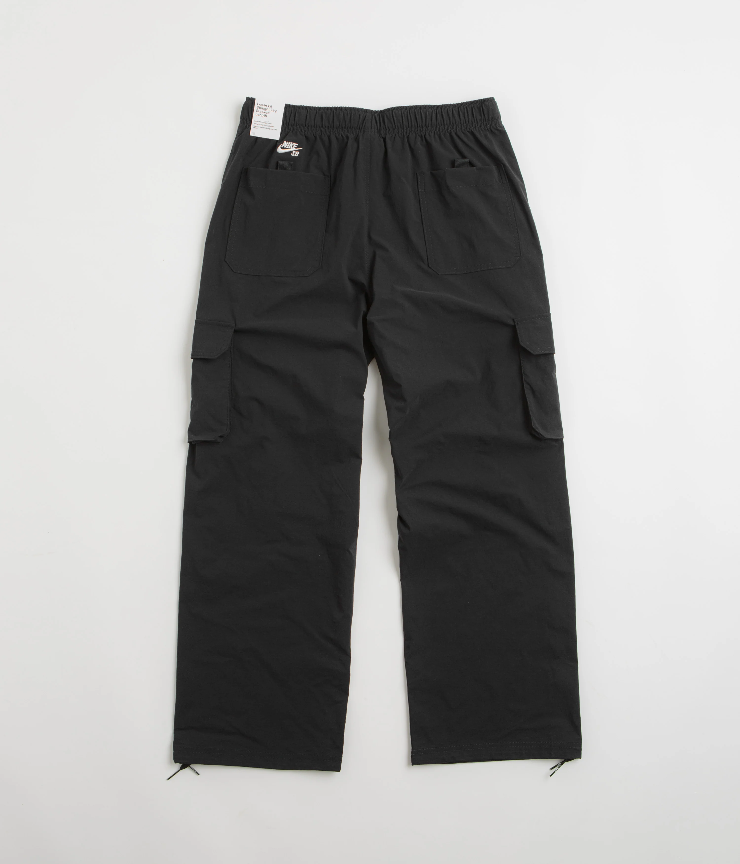 Nike SB Kearny Cargo Pants - Black / Black / White - Image 3
