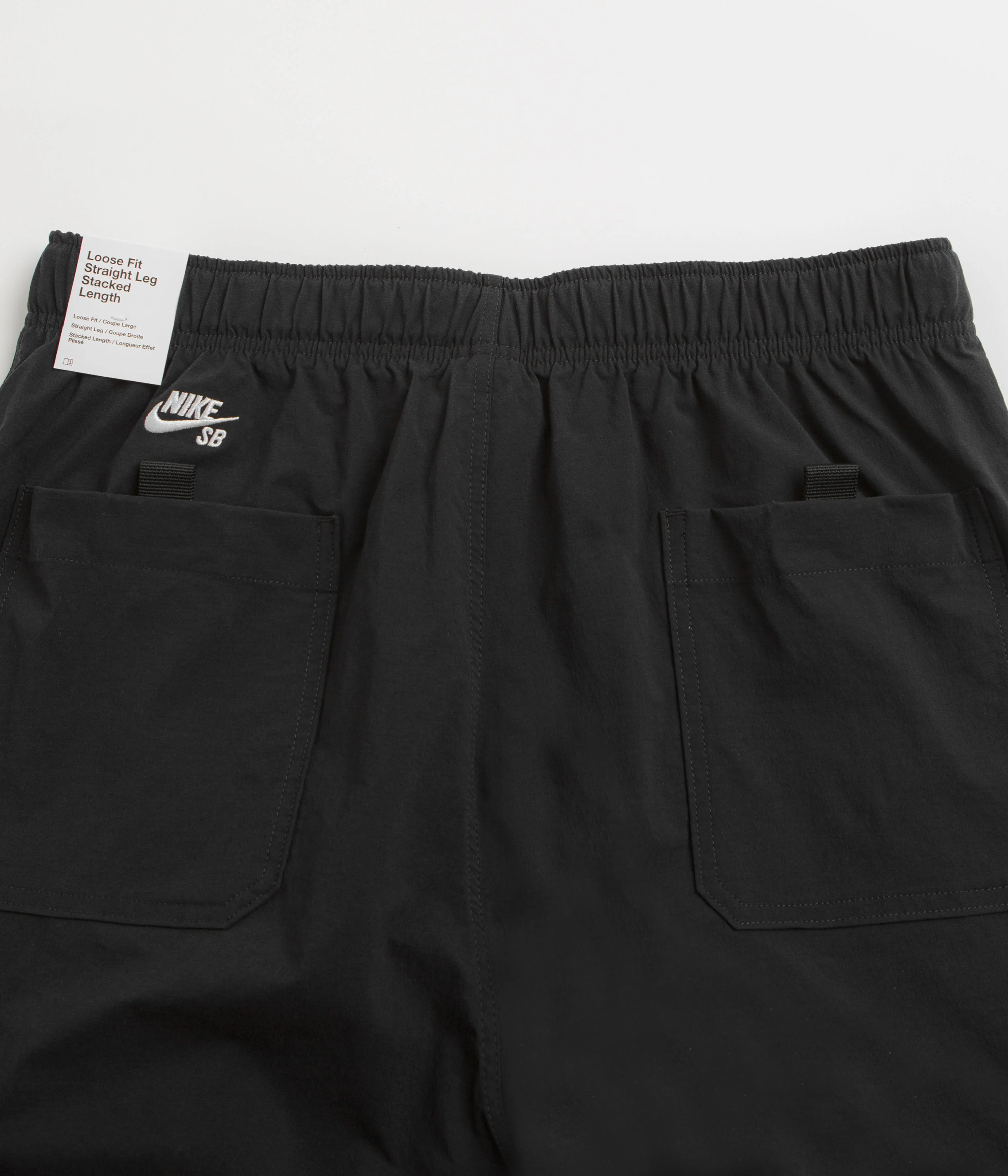 Nike SB Kearny Cargo Pants - Black / Black / White - Image 7