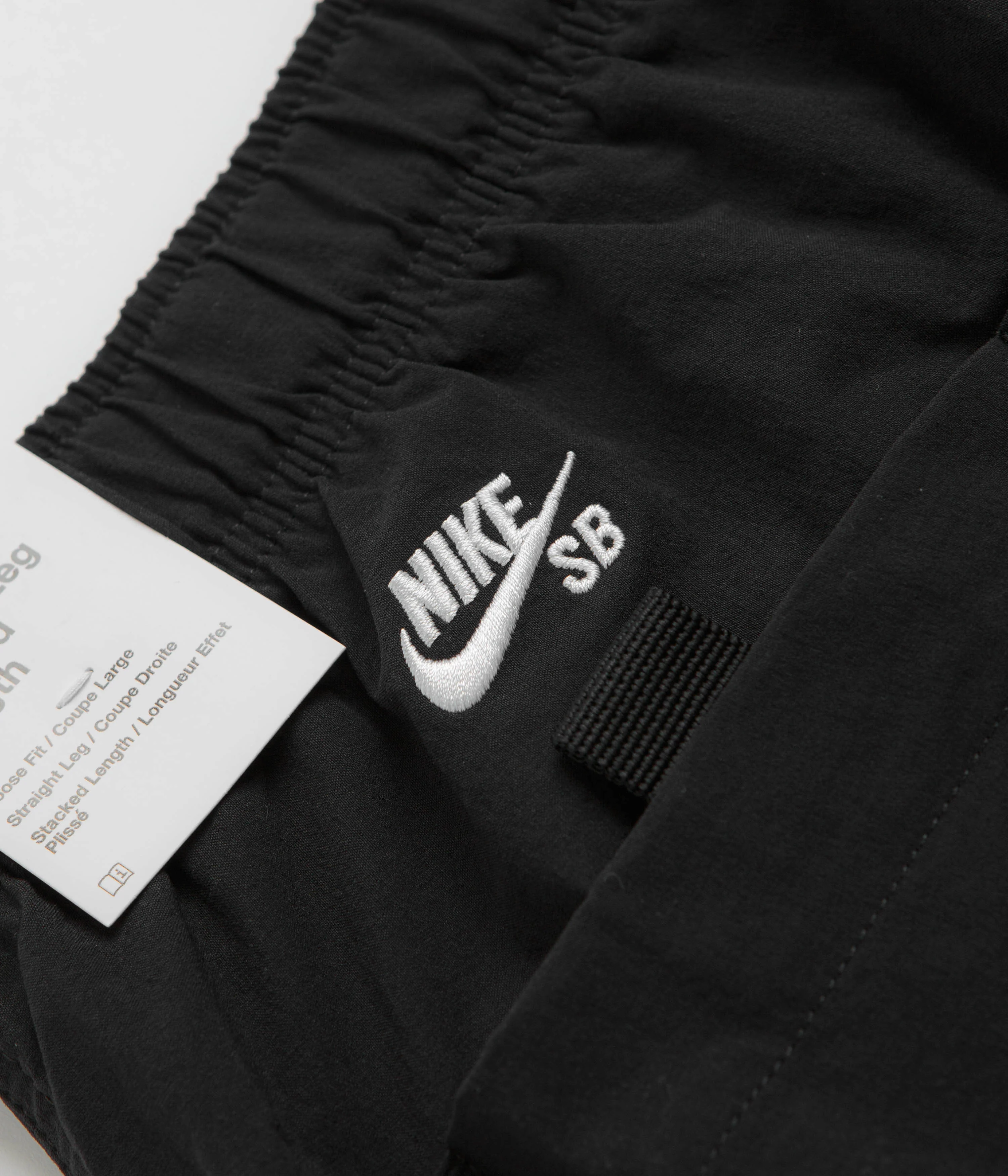 Nike SB Kearny Cargo Pants - Black / Black / White - Image 8