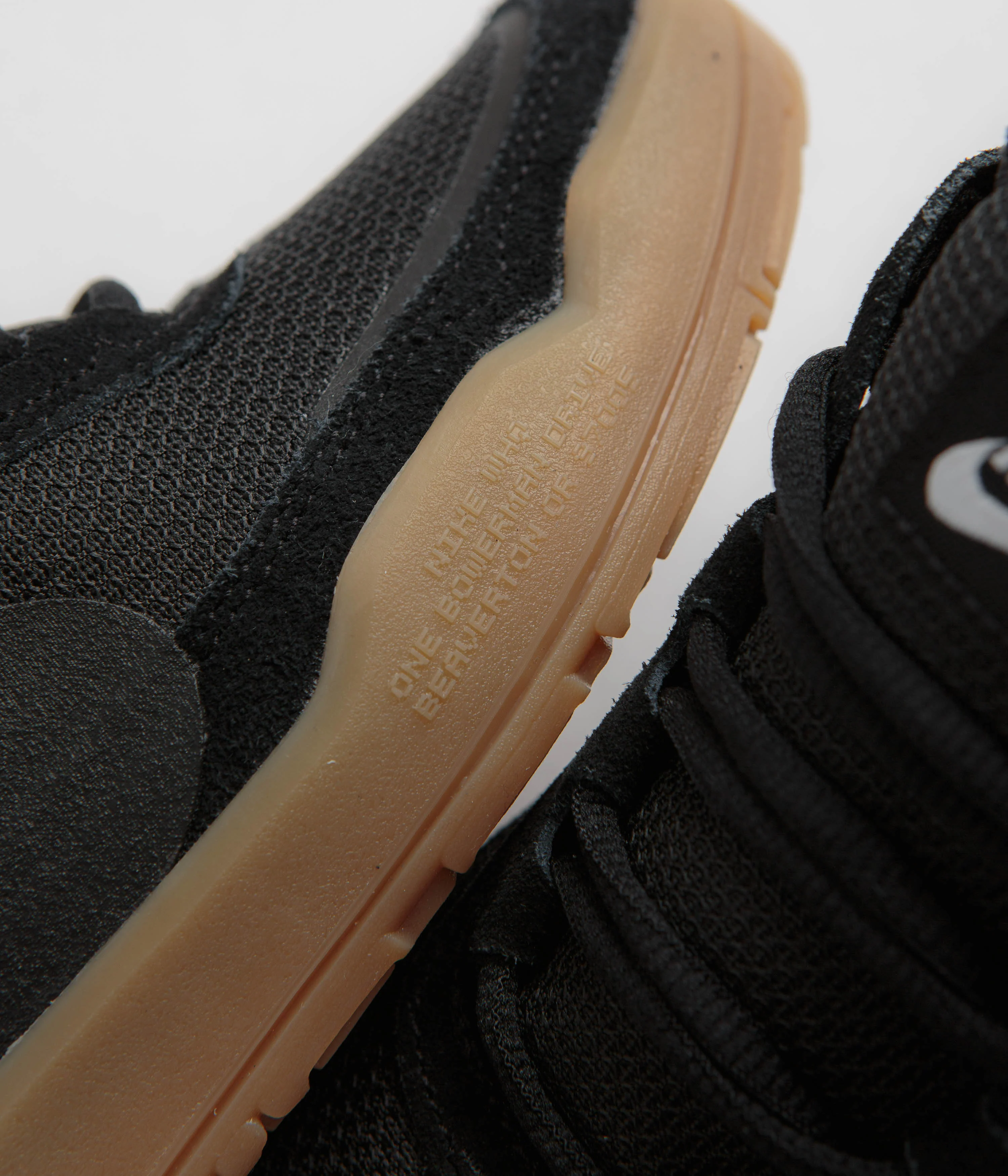 Nike SB Kids Day One Shoes - Black / Black - Gum Light Brown - White - Image 3
