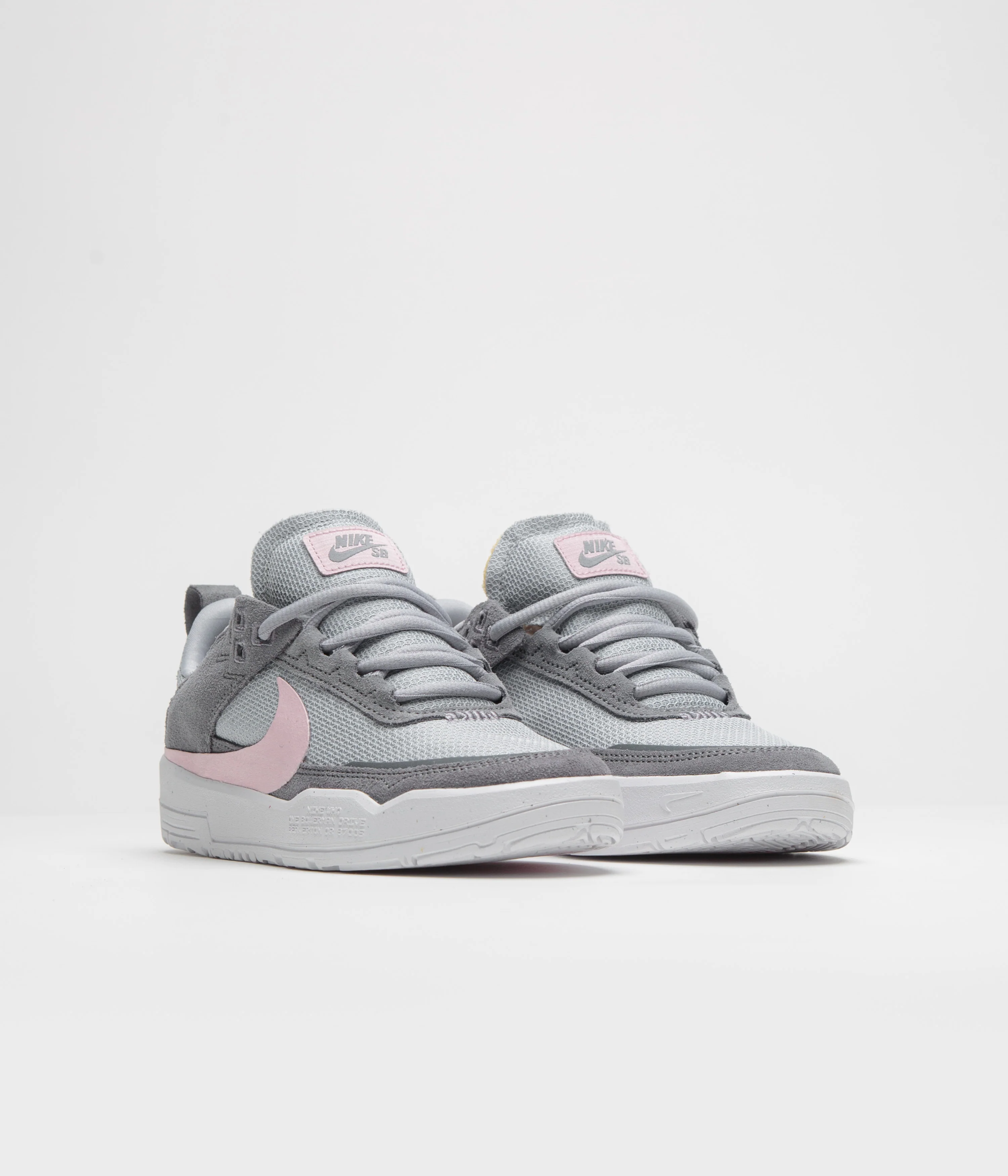 Nike SB Kids Day One Shoes - Cool Grey / Pink Foam - Wolf Grey - Image 3