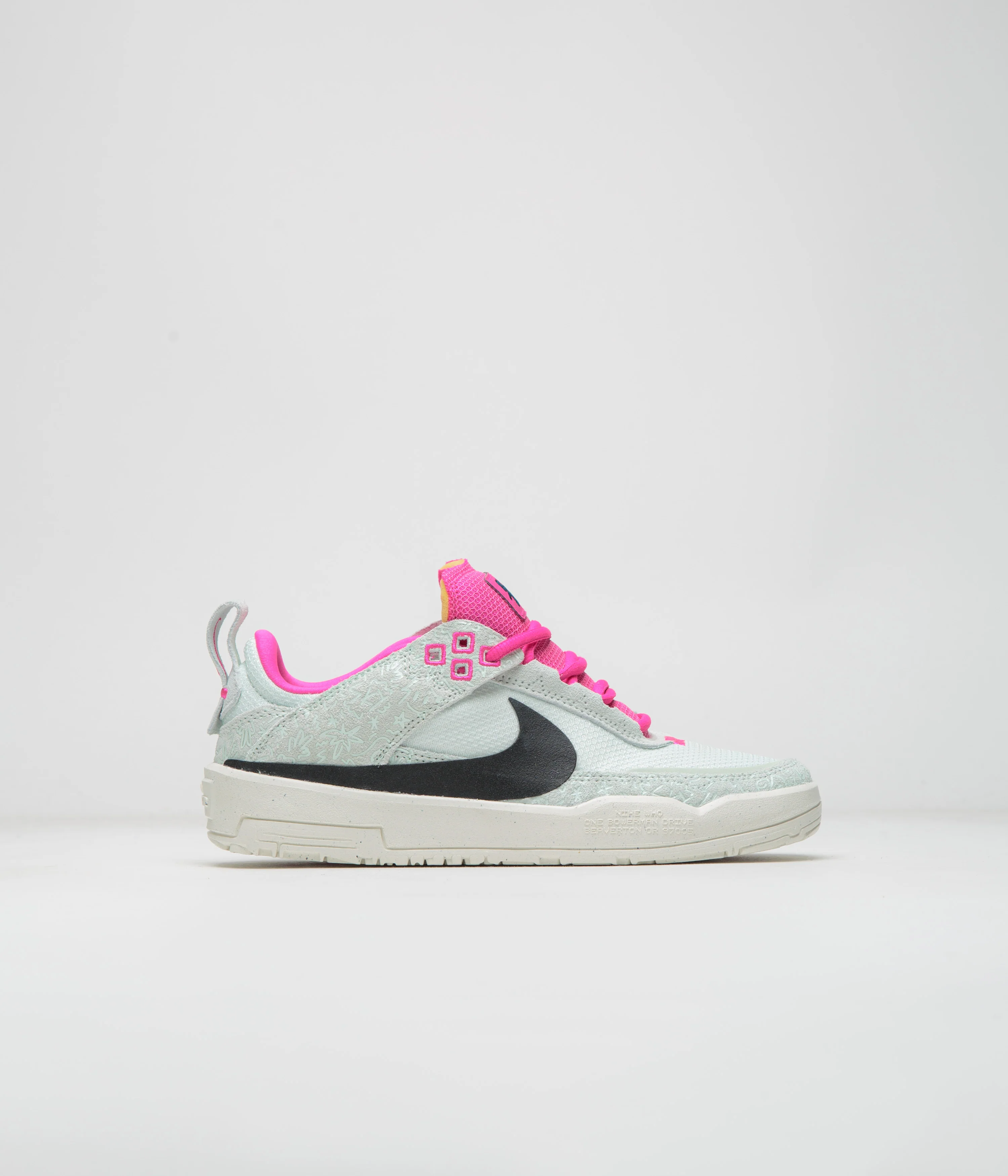 Nike SB Kids Day One Shoes - Sail / Black - Barely Green - Fierce Pink