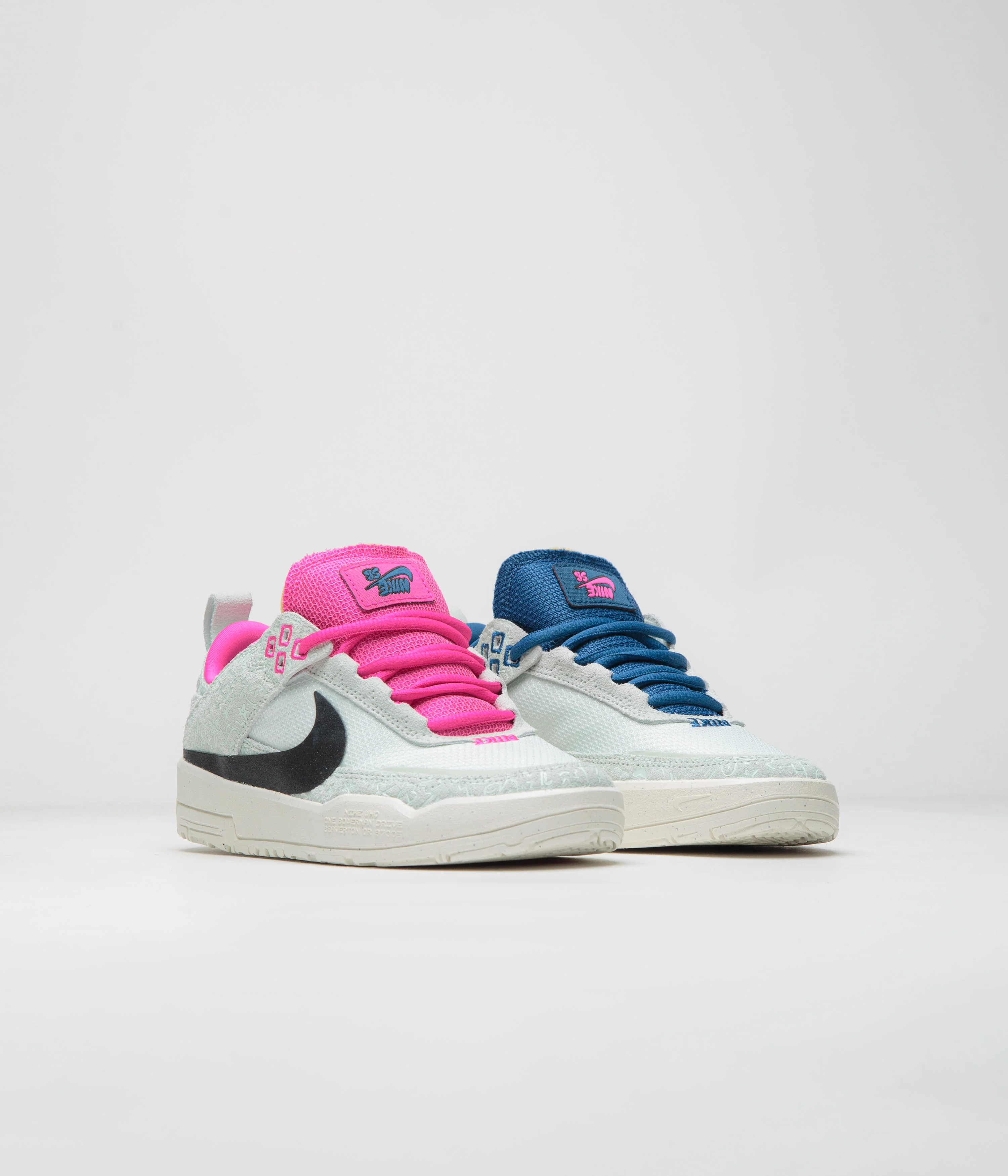 Nike SB Kids Day One Shoes - Sail / Black - Barely Green - Fierce Pink - Image 2