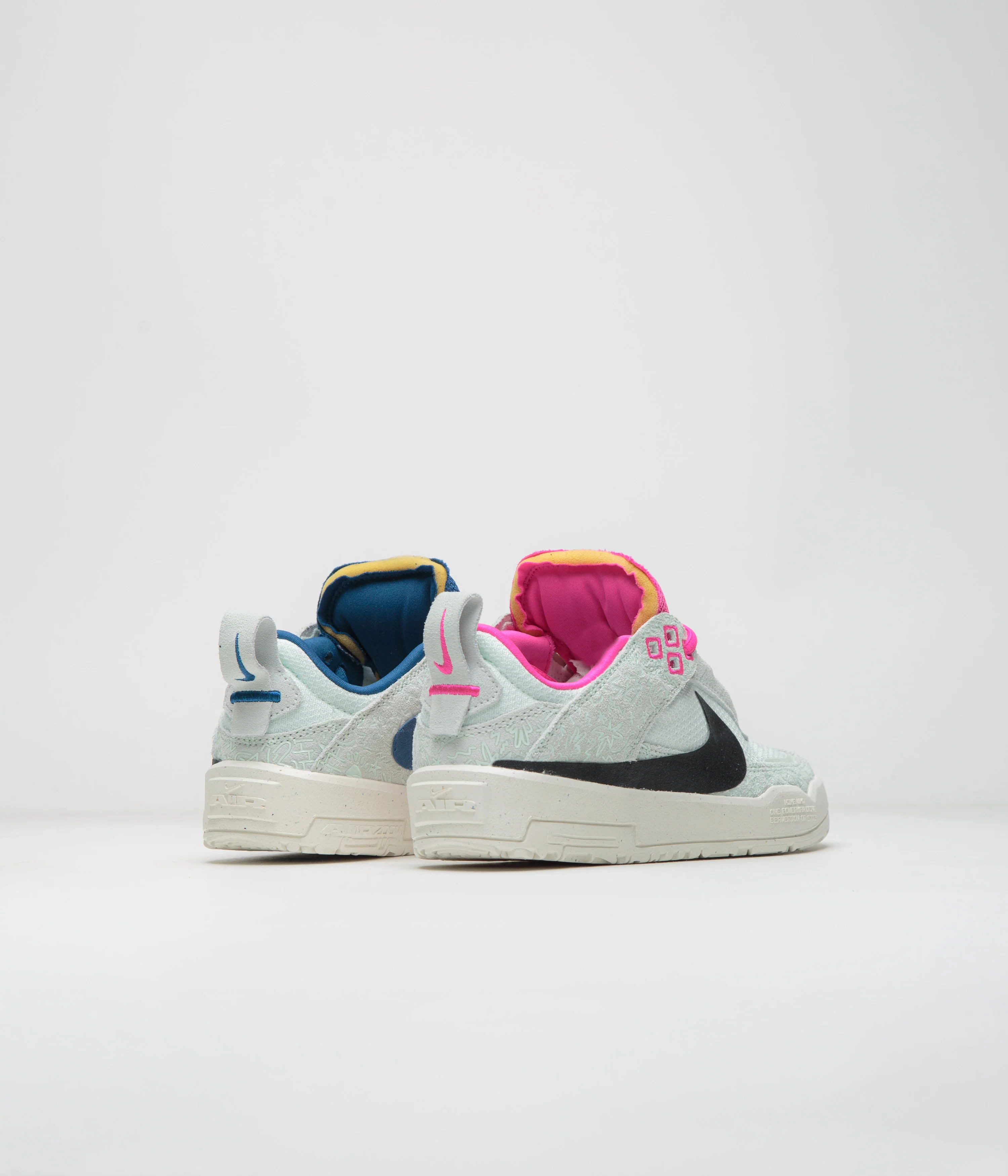 Nike SB Kids Day One Shoes - Sail / Black - Barely Green - Fierce Pink - Image 4