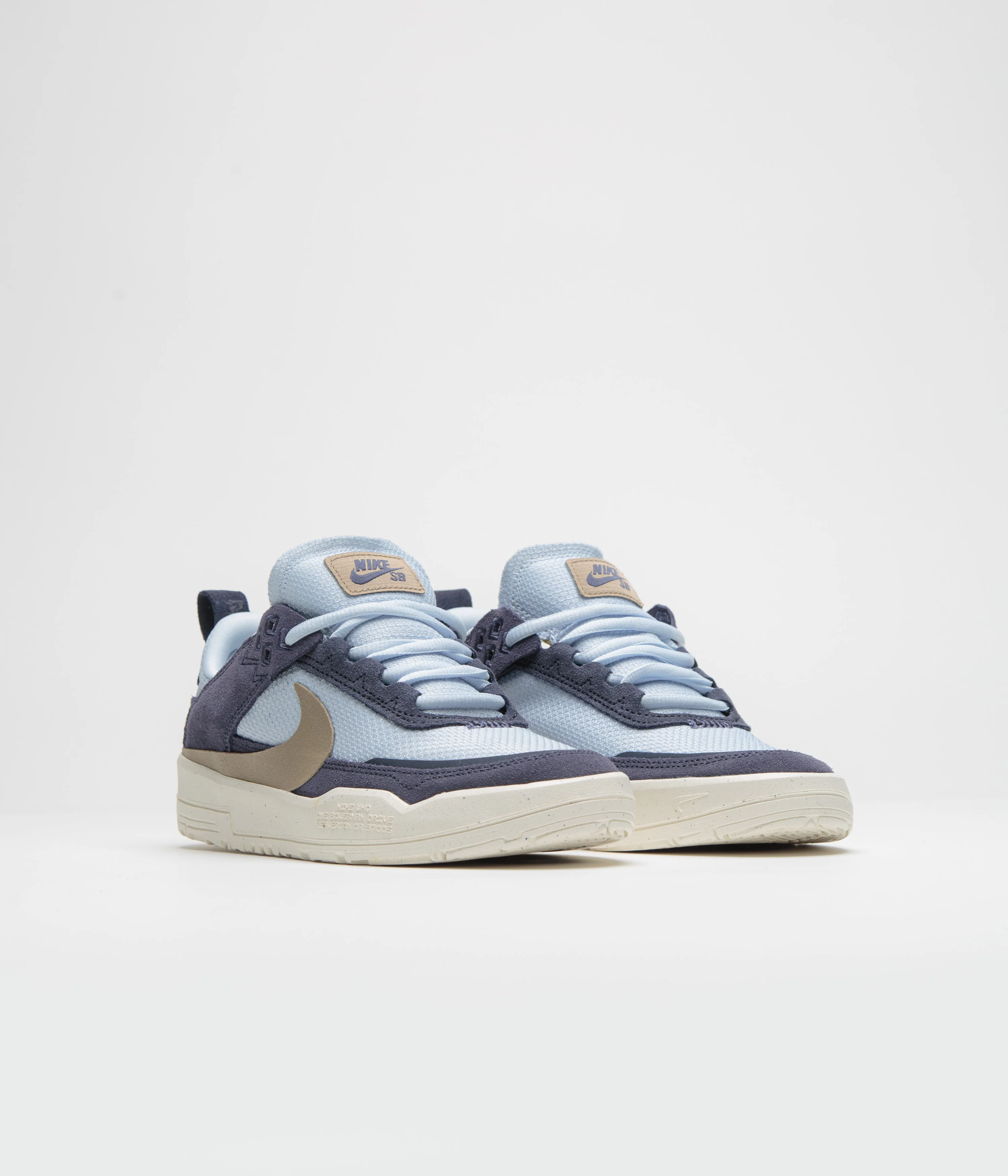 Nike SB Kids Day One Shoes - Thunder Blue / Khaki - Blue Tint - Sail - Image 3