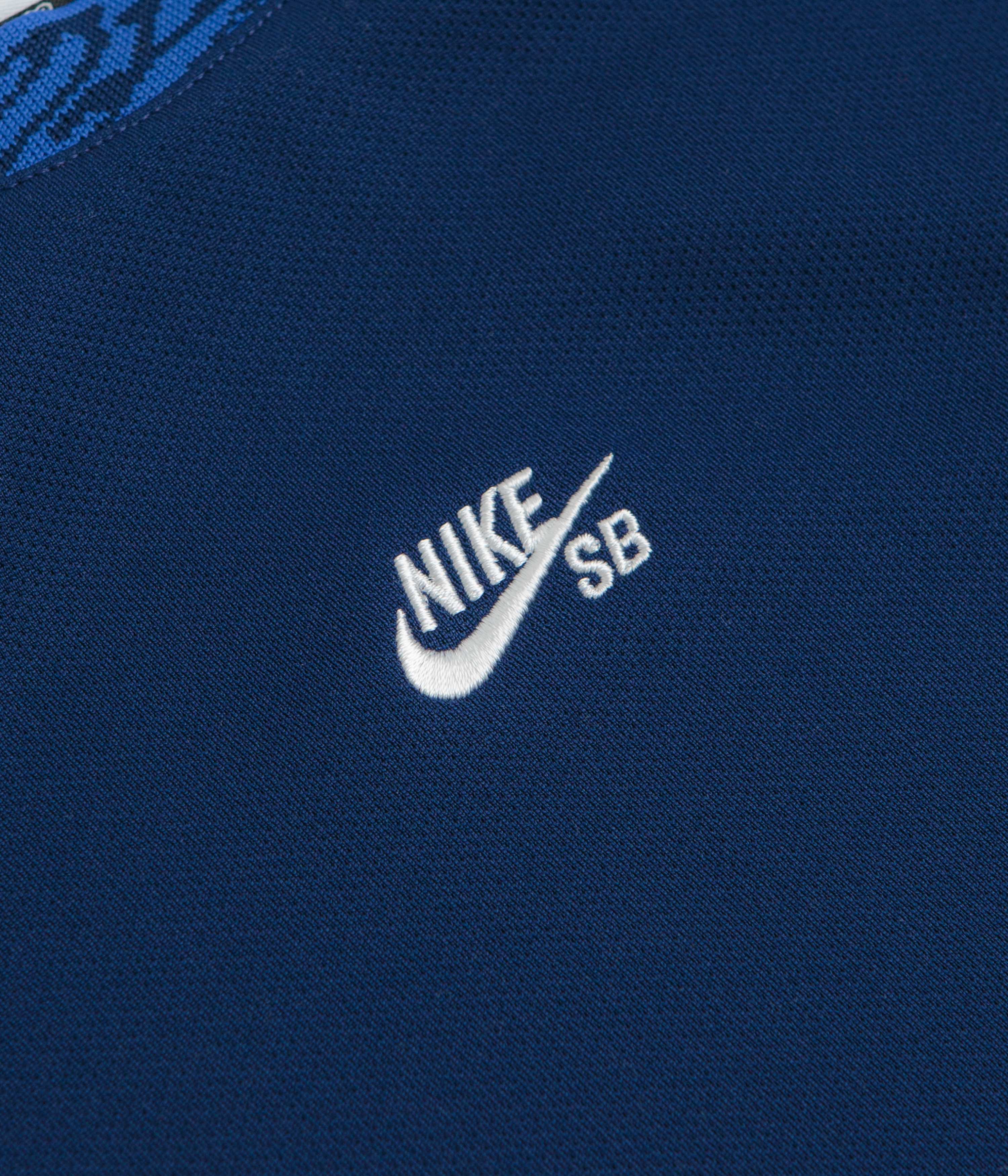 Nike SB Knit Jersey - Blue Void / Game Royal / White - Image 3