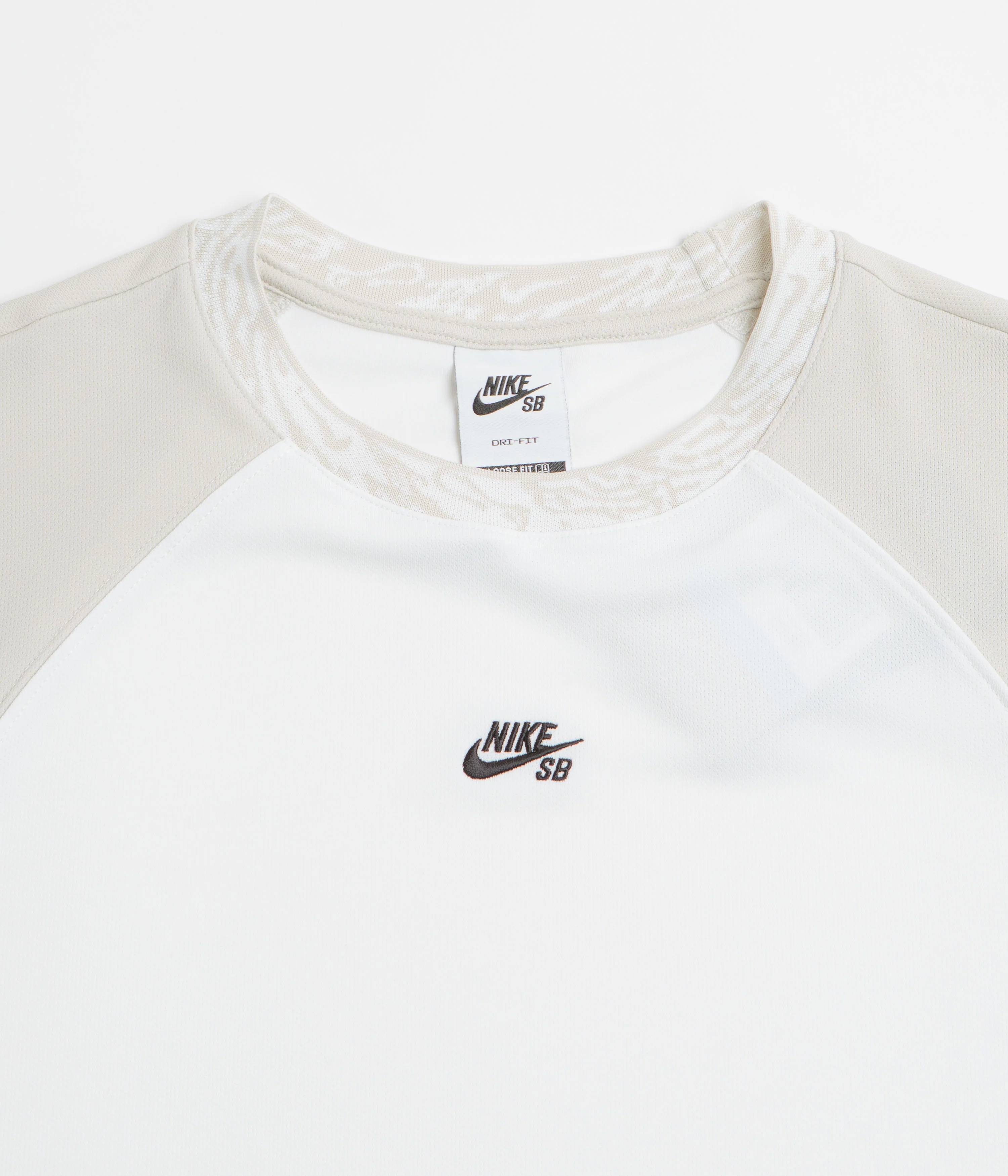 Nike SB Knit Jersey - White / Light Bone / Black - Image 2