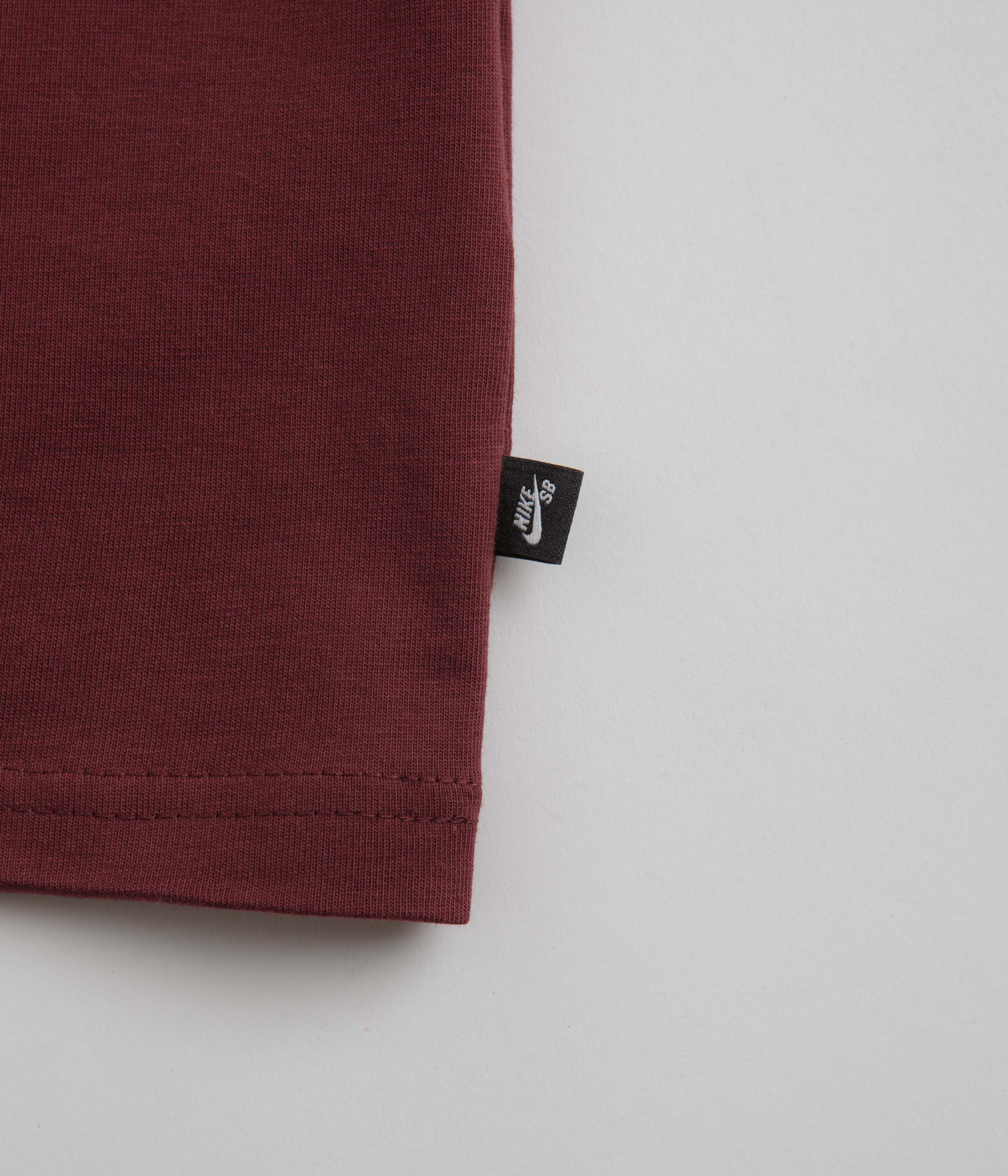 Nike SB Large Logo T-Shirt - Dark Team Red - Image 4